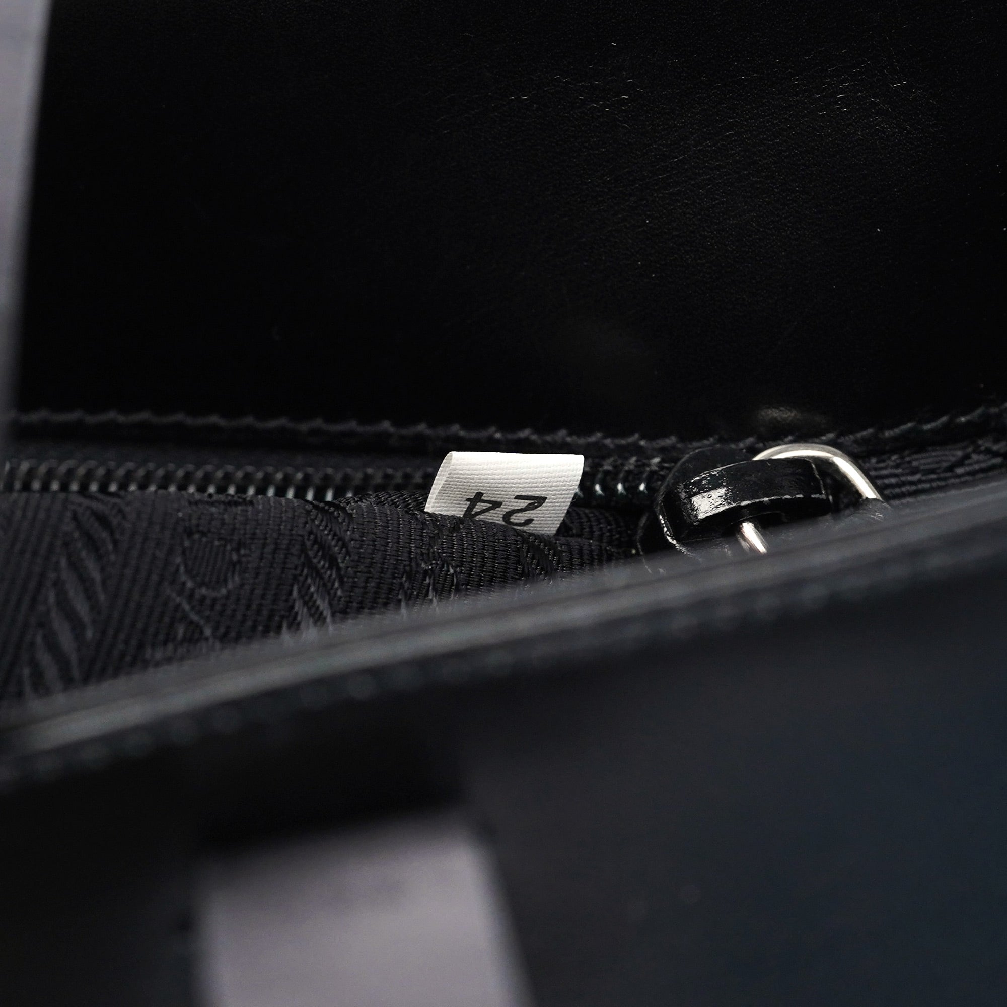 1995 Black Tessuto Vitello Tote Bag