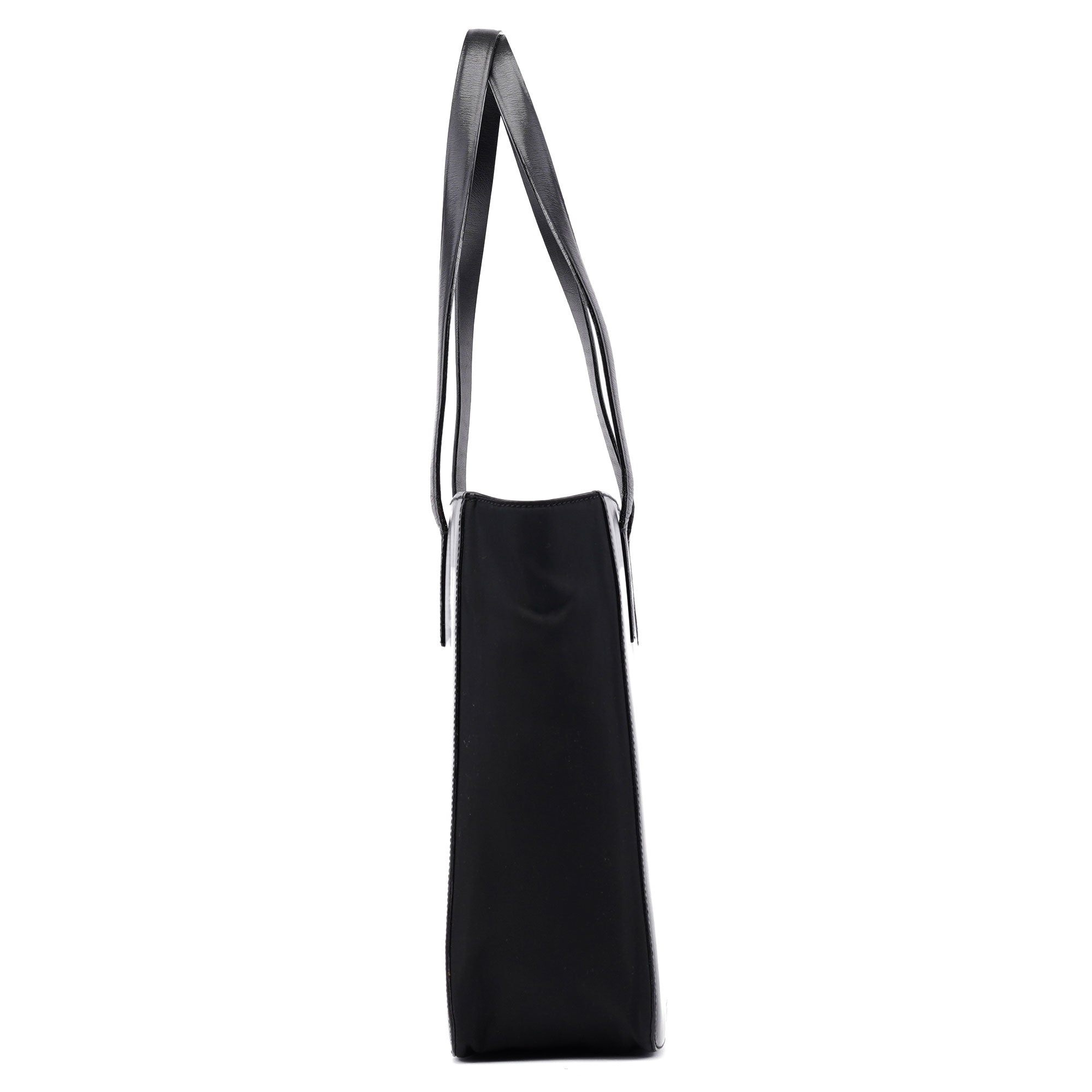 1995 Black Tessuto Vitello Tote Bag