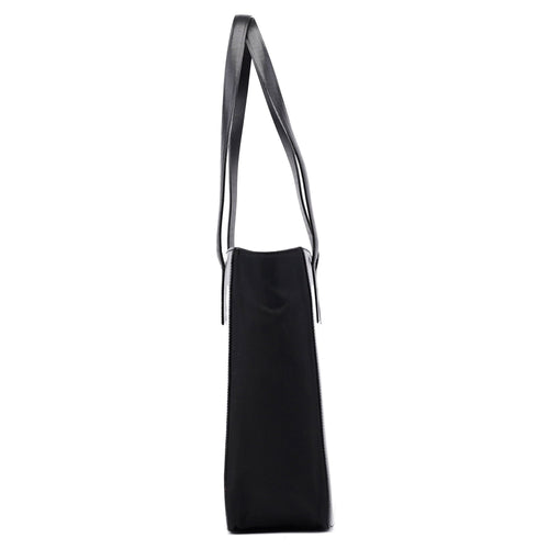 1995 Black Tessuto Vitello Tote Bag