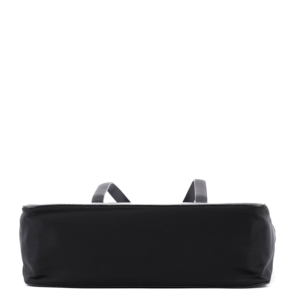 1995 Black Tessuto Vitello Tote Bag