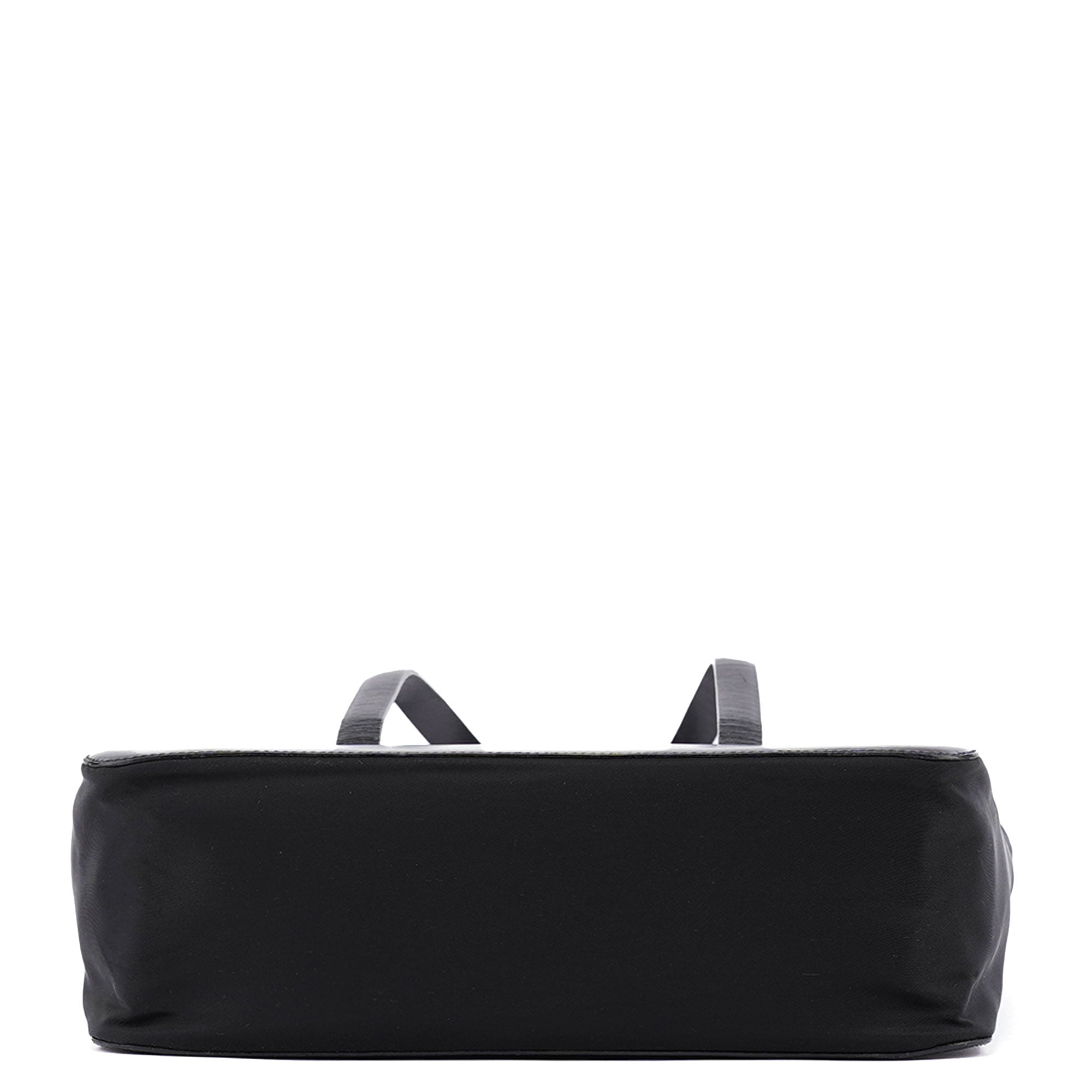 1995 Black Tessuto Vitello Tote Bag