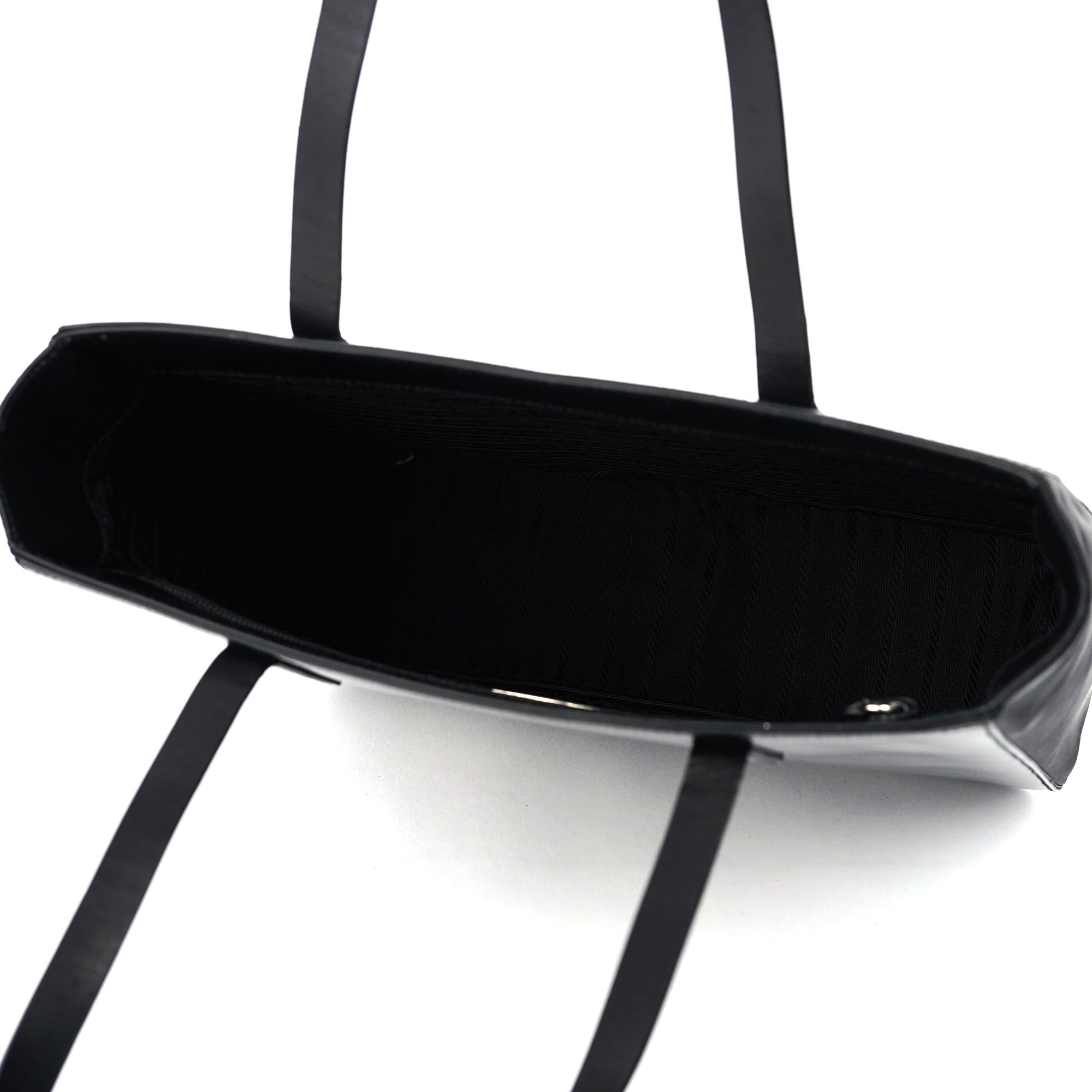 1995 Black Tessuto Vitello Tote Bag