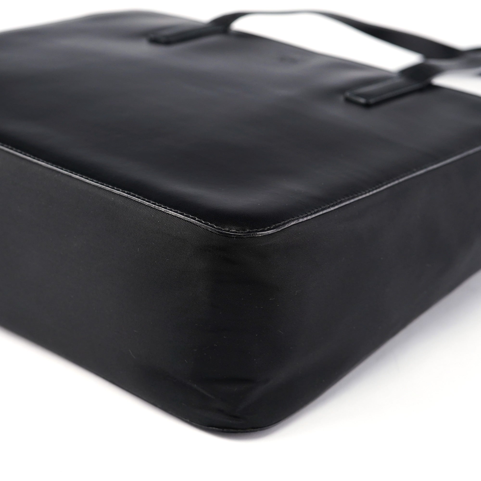 1995 Black Tessuto Vitello Tote Bag