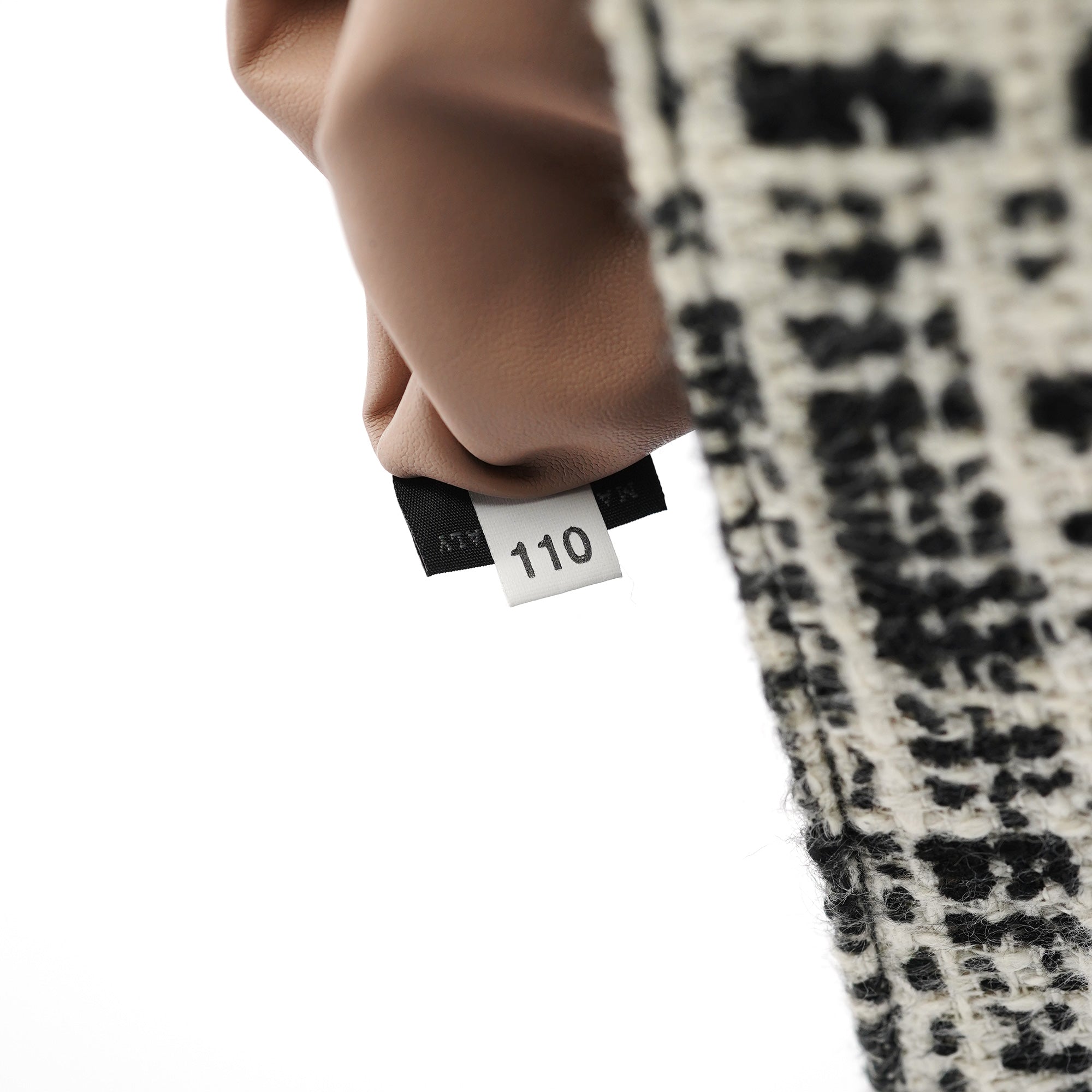 Black White Tweed Clutch Bag