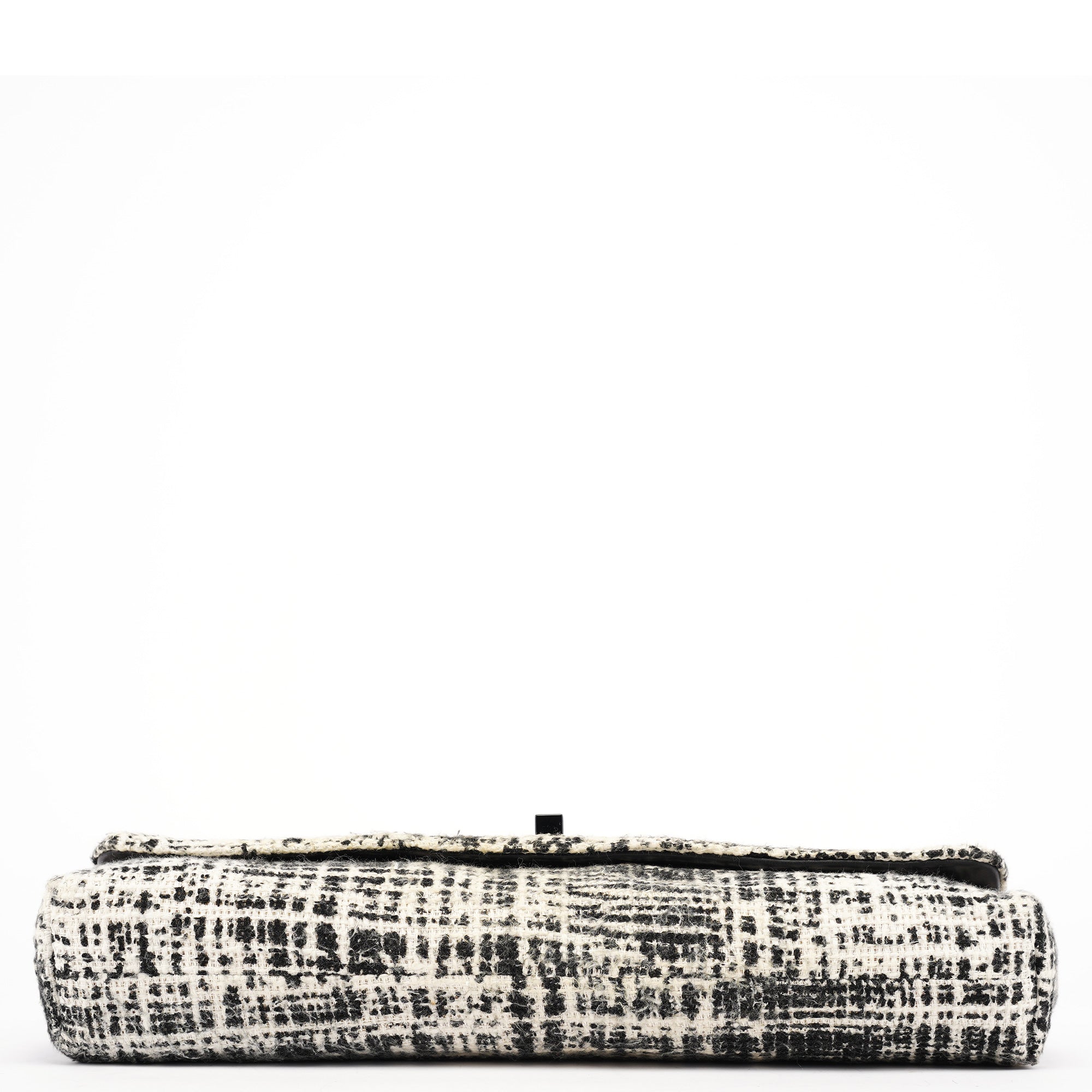 Black White Tweed Clutch Bag