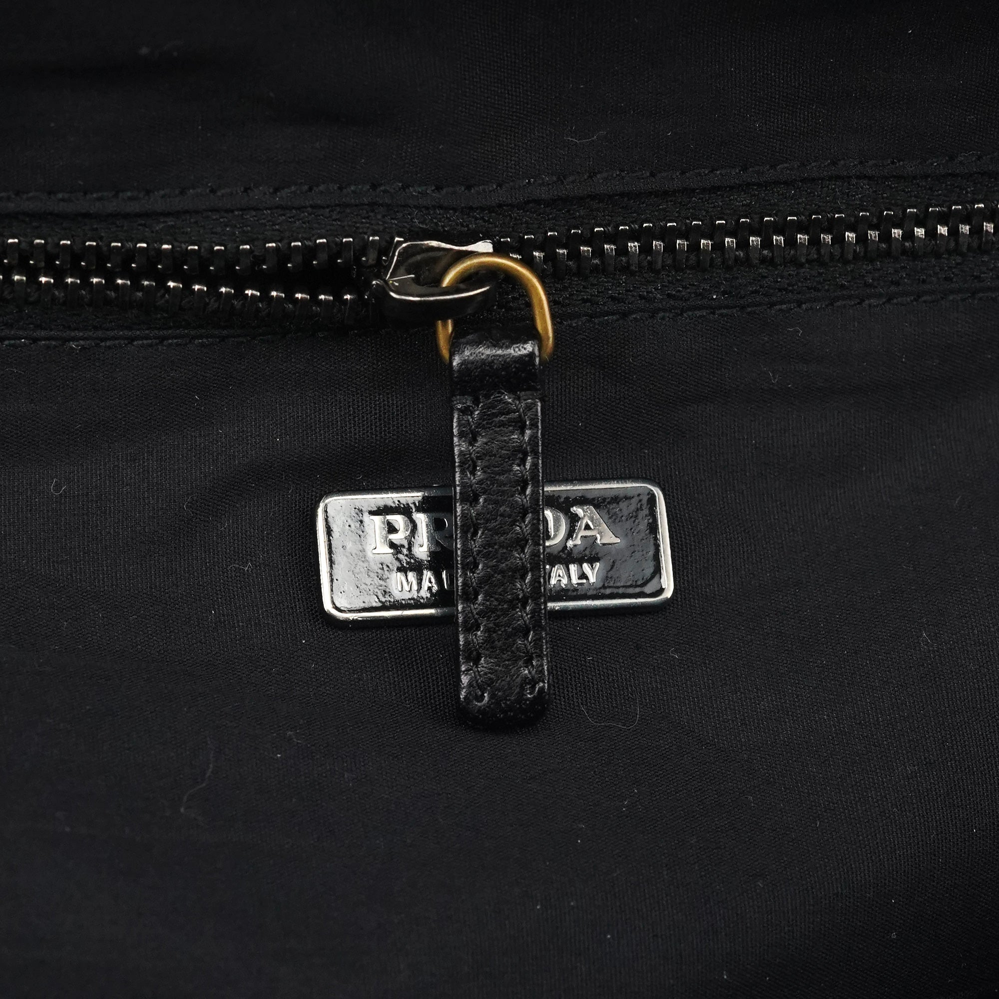 BN0245 Black Cotton Snap Shoulder Bag
