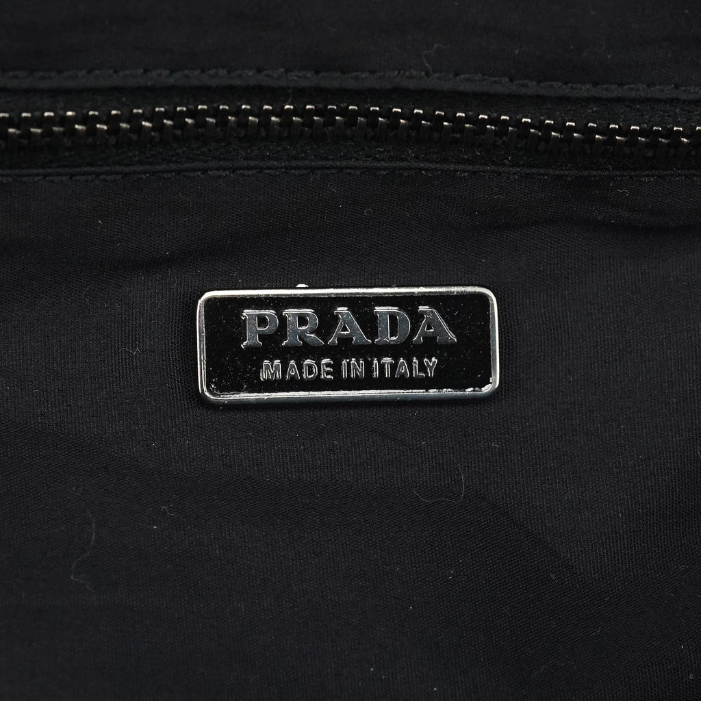 BN0245 Black Cotton Snap Shoulder Bag