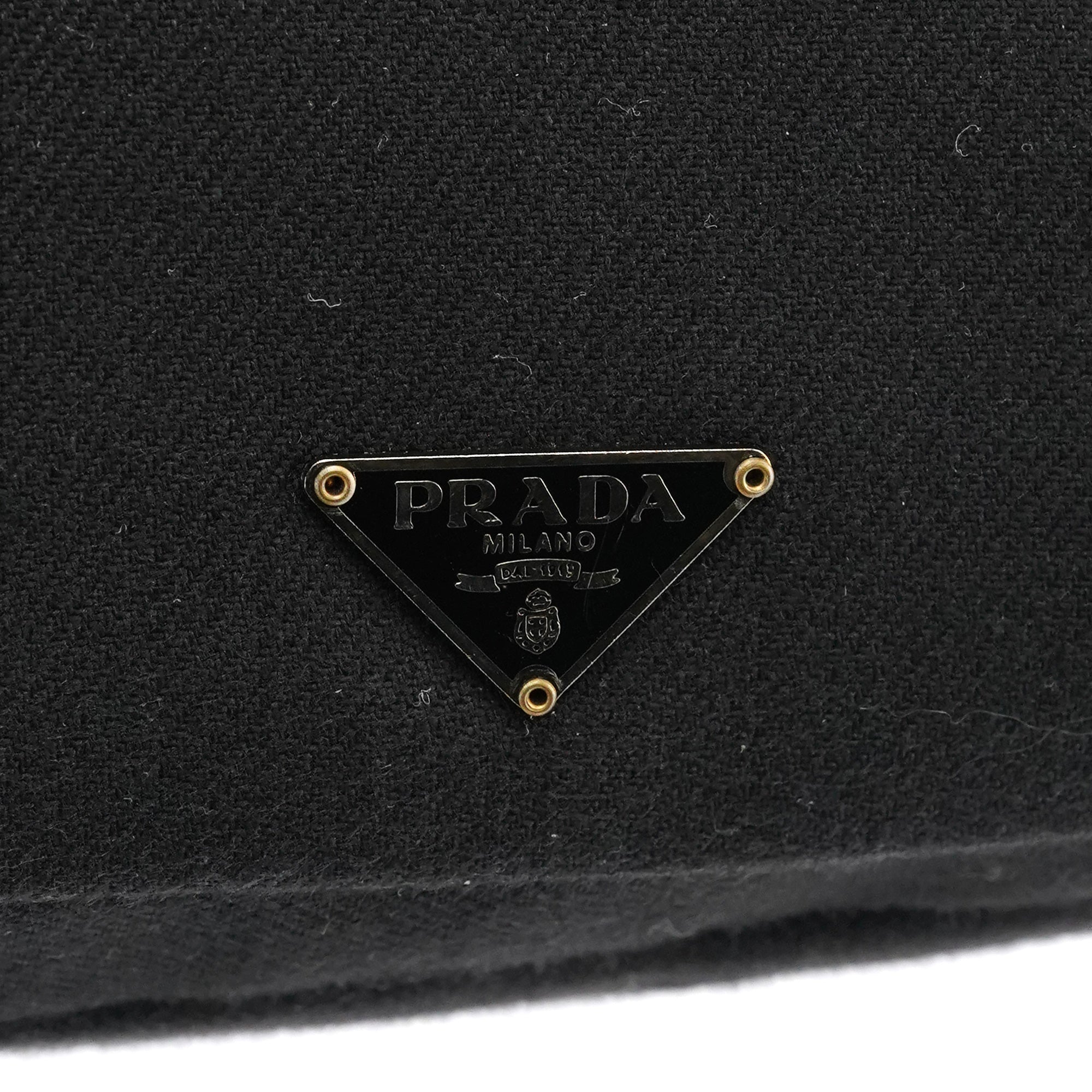 BN0245 Black Cotton Snap Shoulder Bag