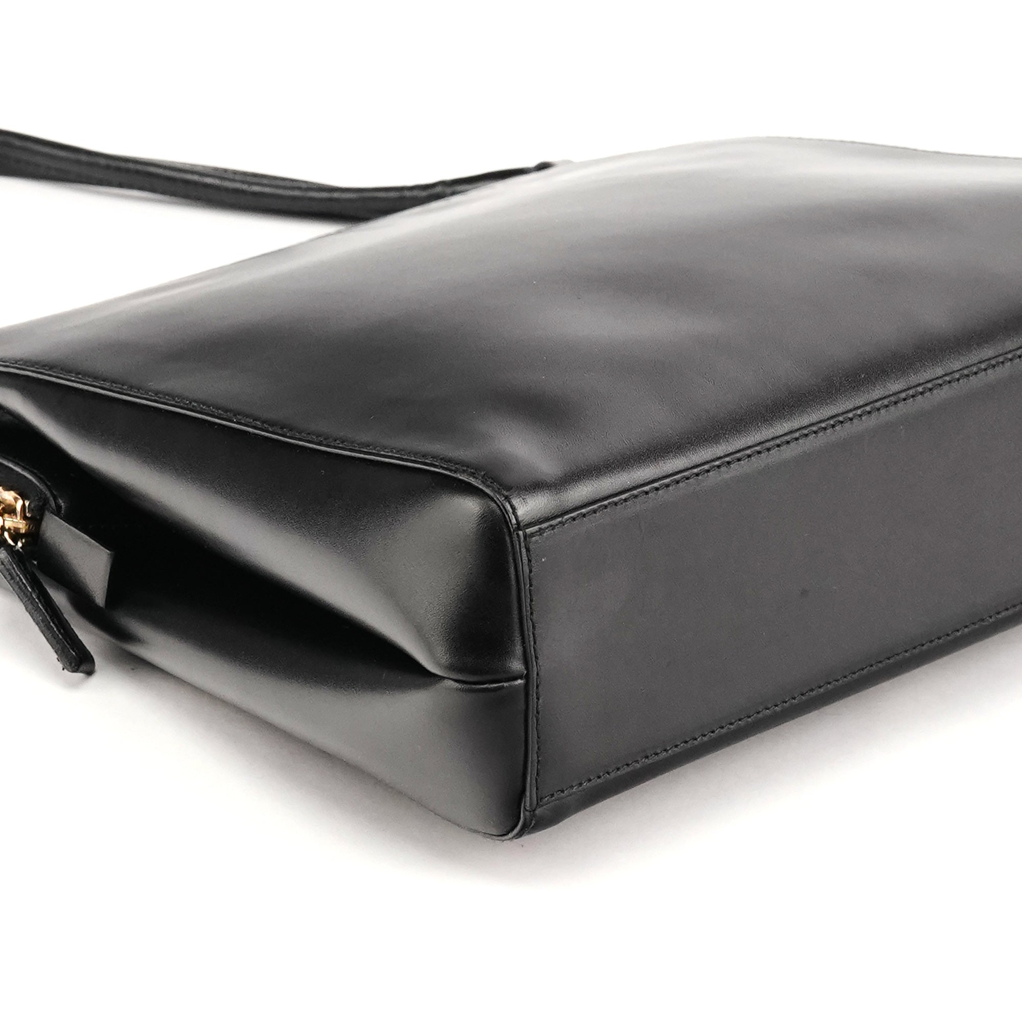 BN0315 Black Vitello Chic Shoulder Bag