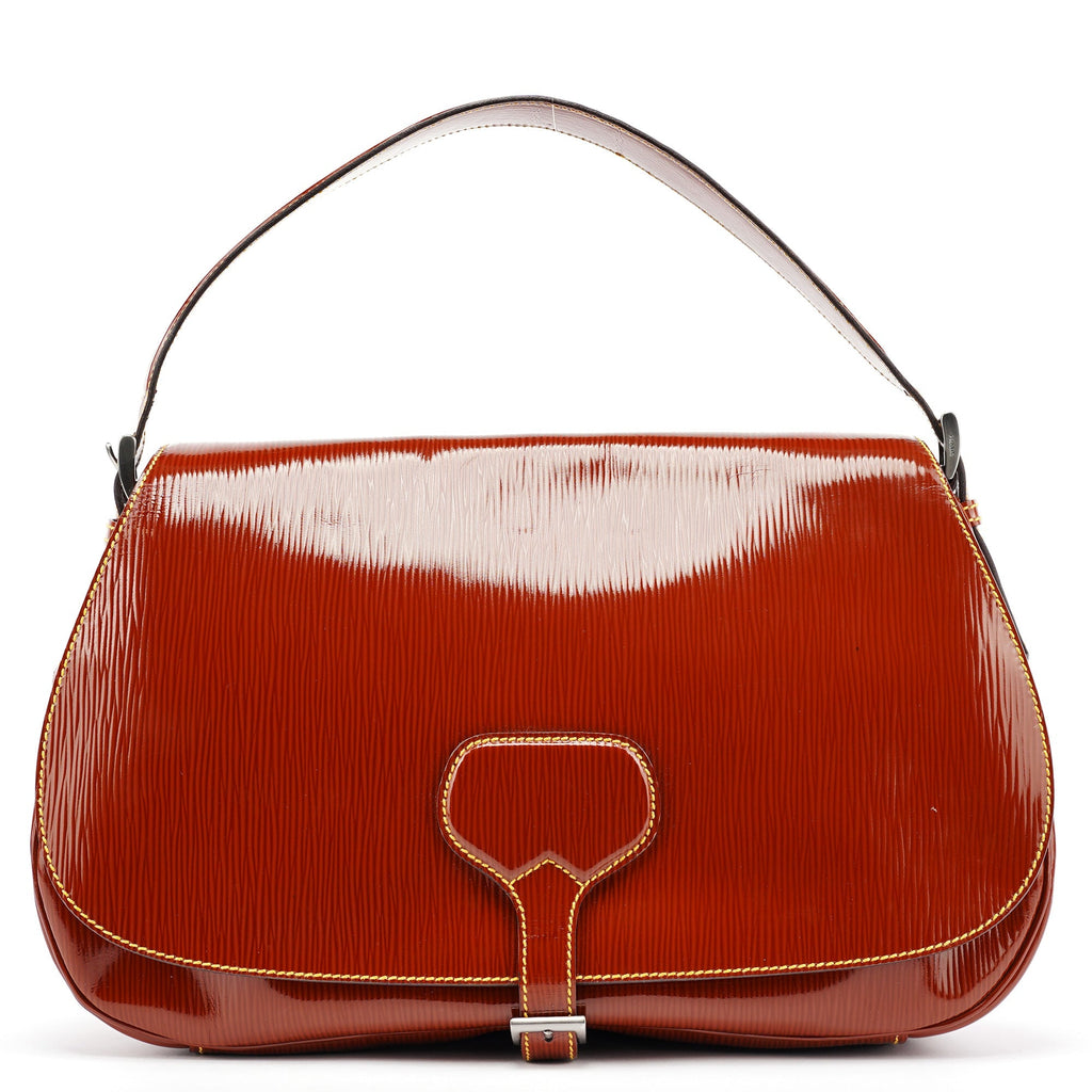BN0526 Brown Vernice Old Shoulder Bag