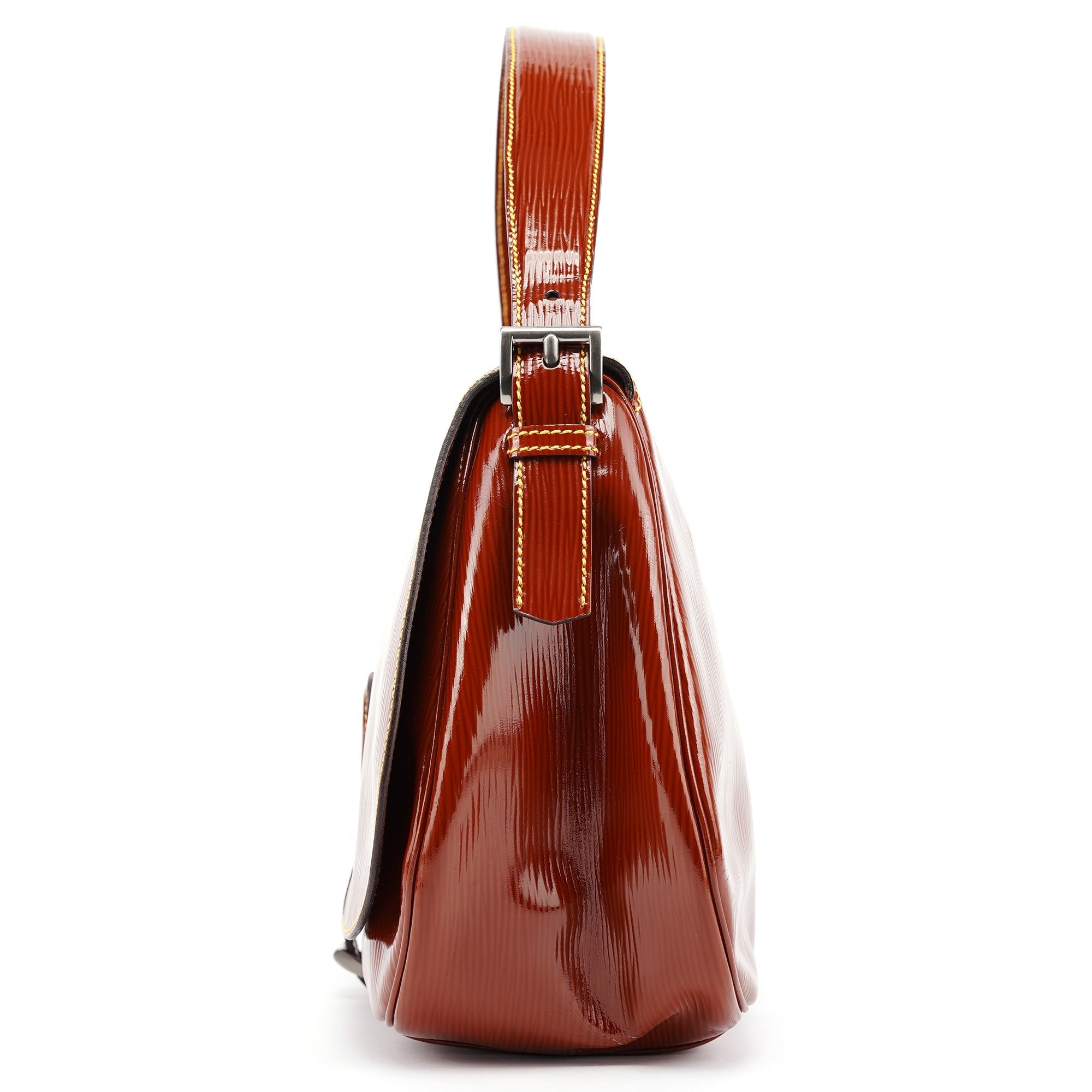 BN0526 Brown Vernice Old Shoulder Bag
