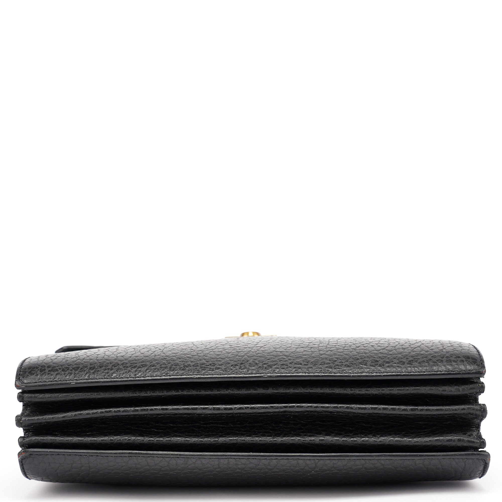 BN0960 Black Berlino Sound Leather Top Handle Bag