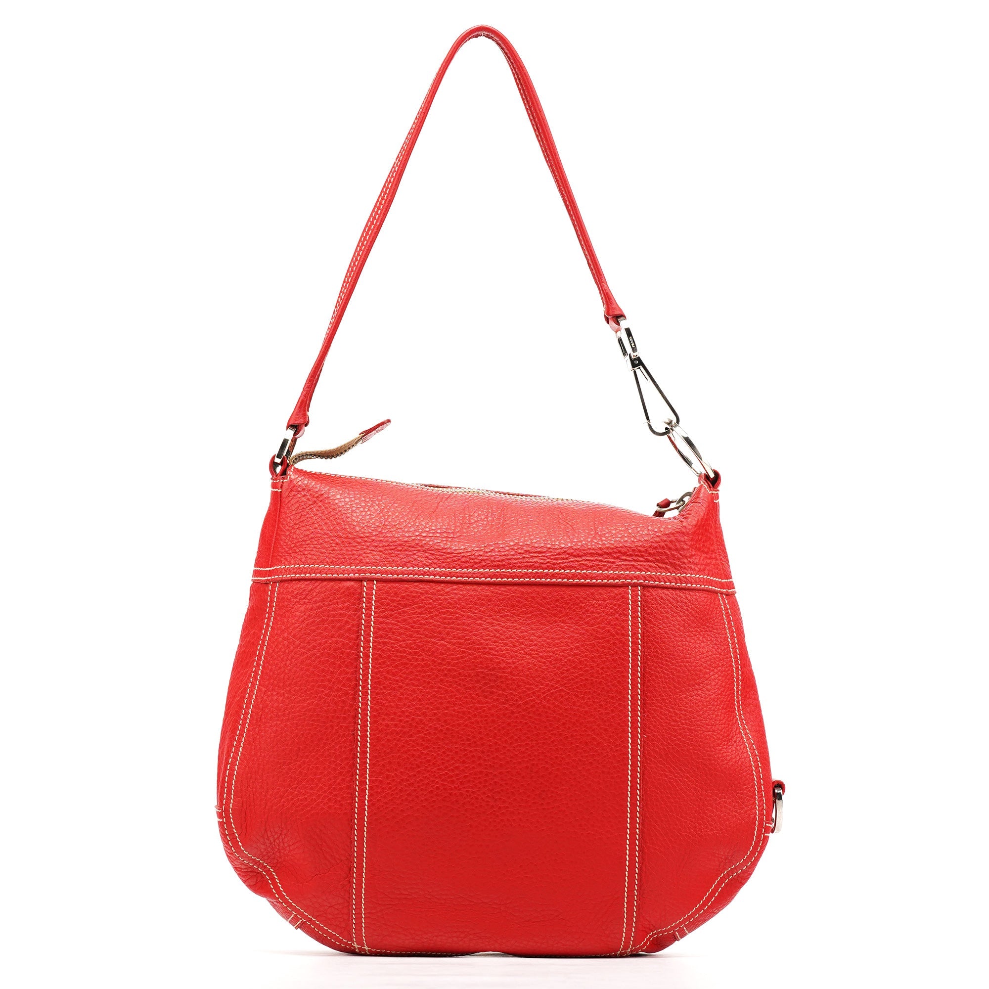 BR1608 Red Leather Shoulder Bag