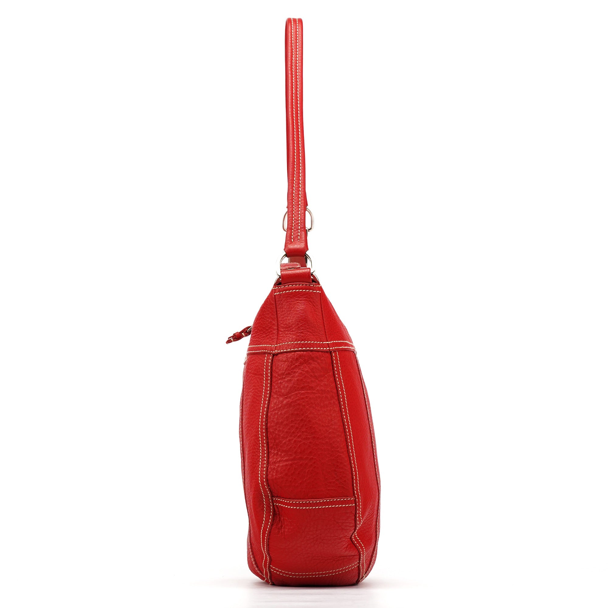 BR1608 Red Leather Shoulder Bag