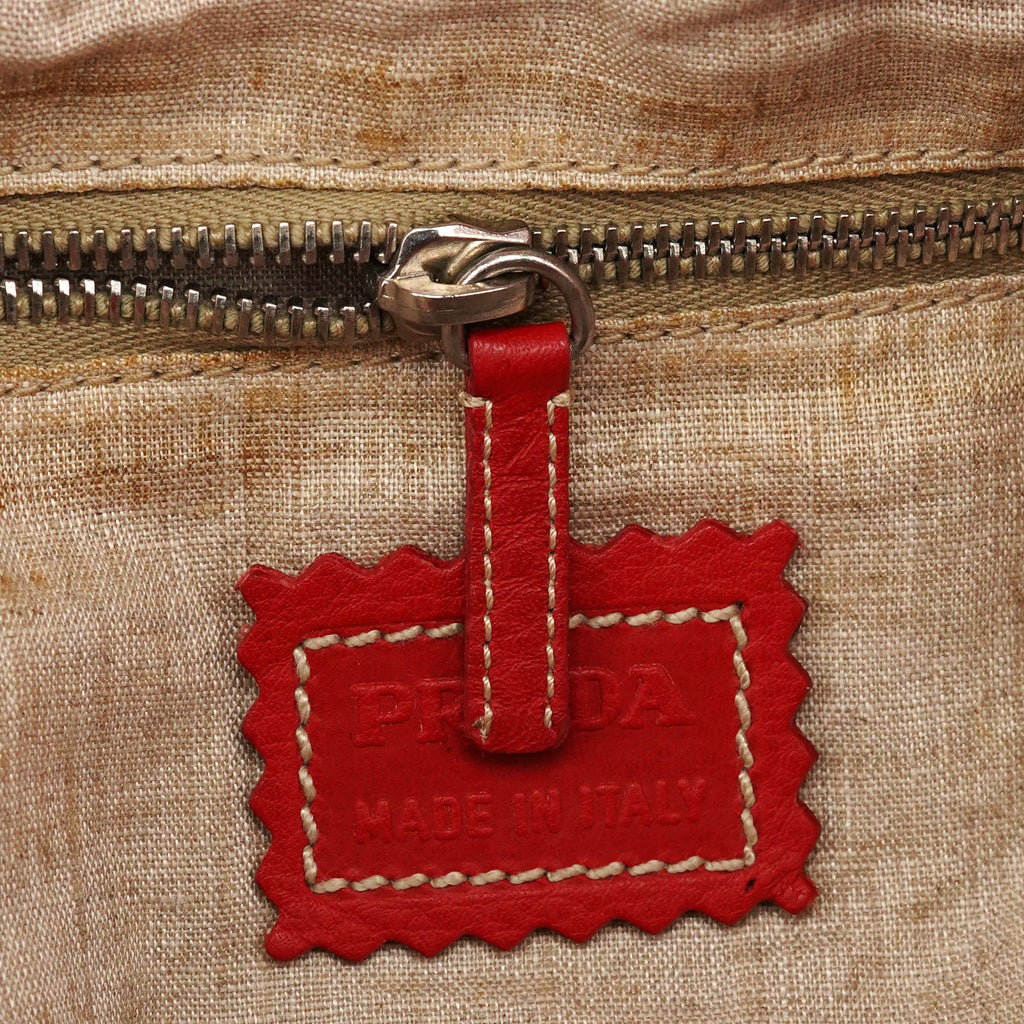 BR1608 Red Leather Shoulder Bag
