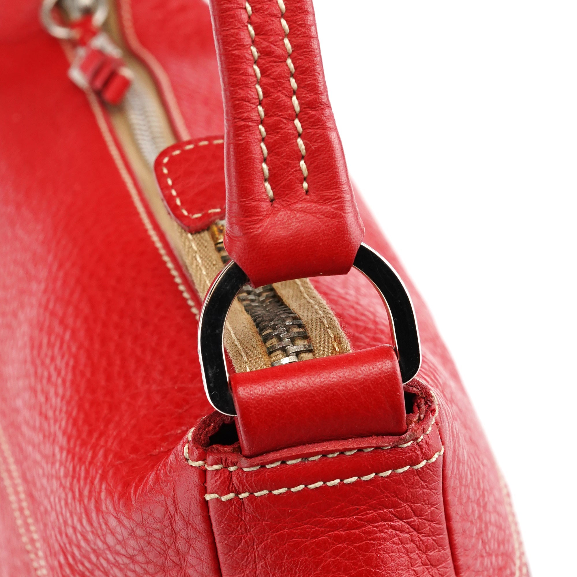BR1608 Red Leather Shoulder Bag