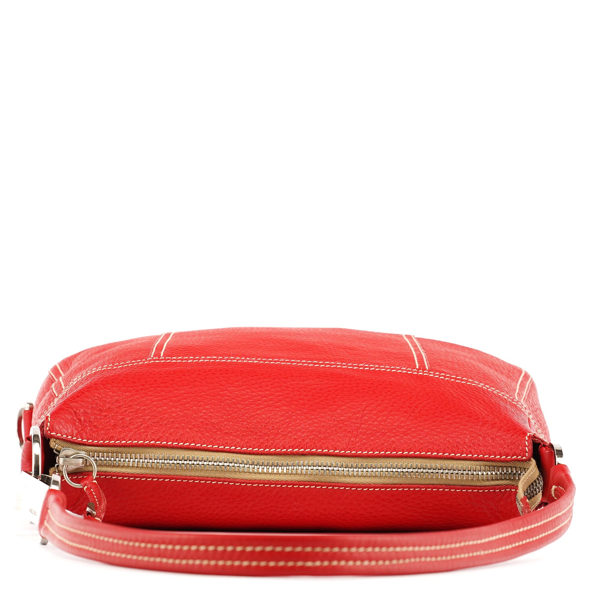 BR1608 Red Leather Shoulder Bag