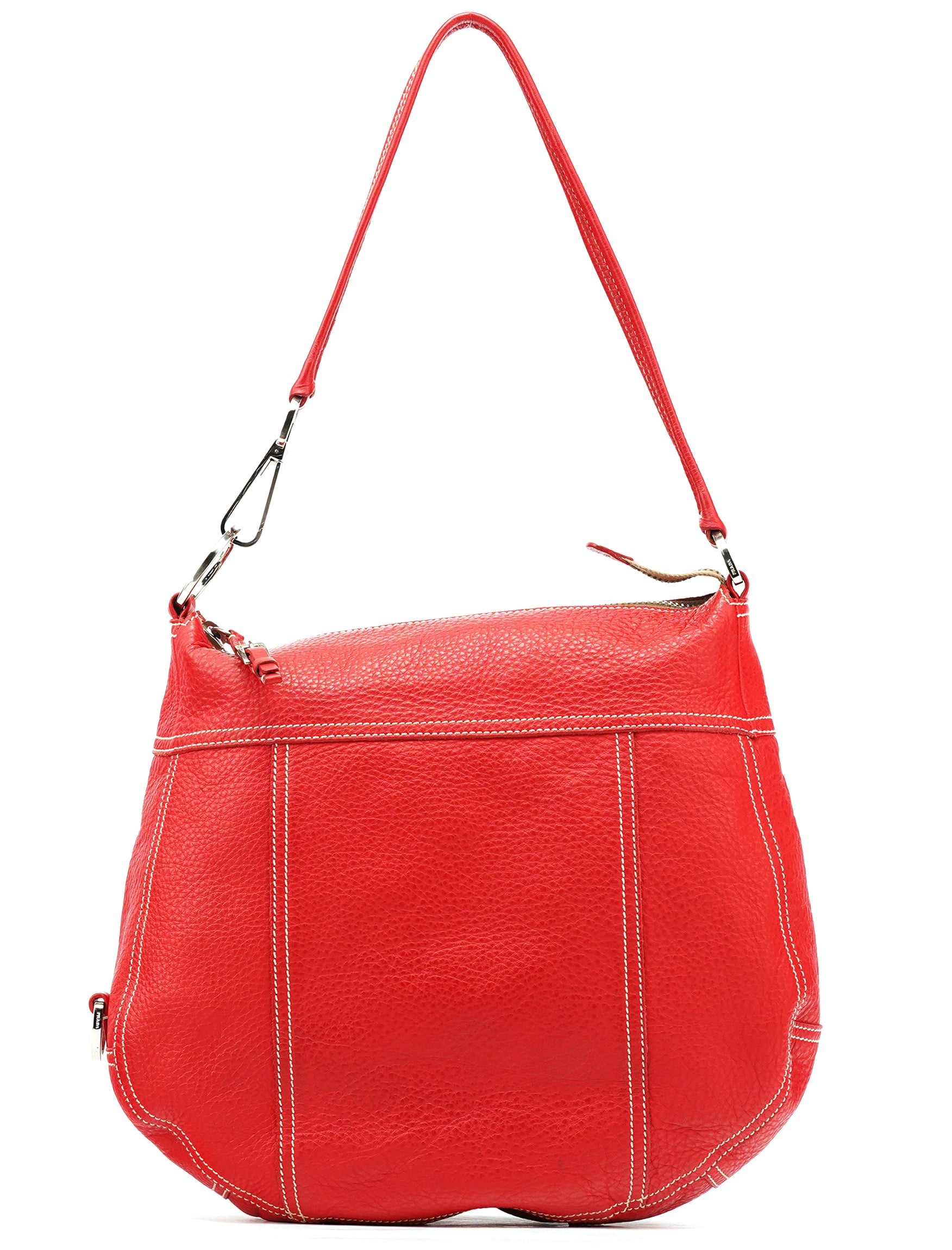 BR1608 Red Leather Shoulder Bag