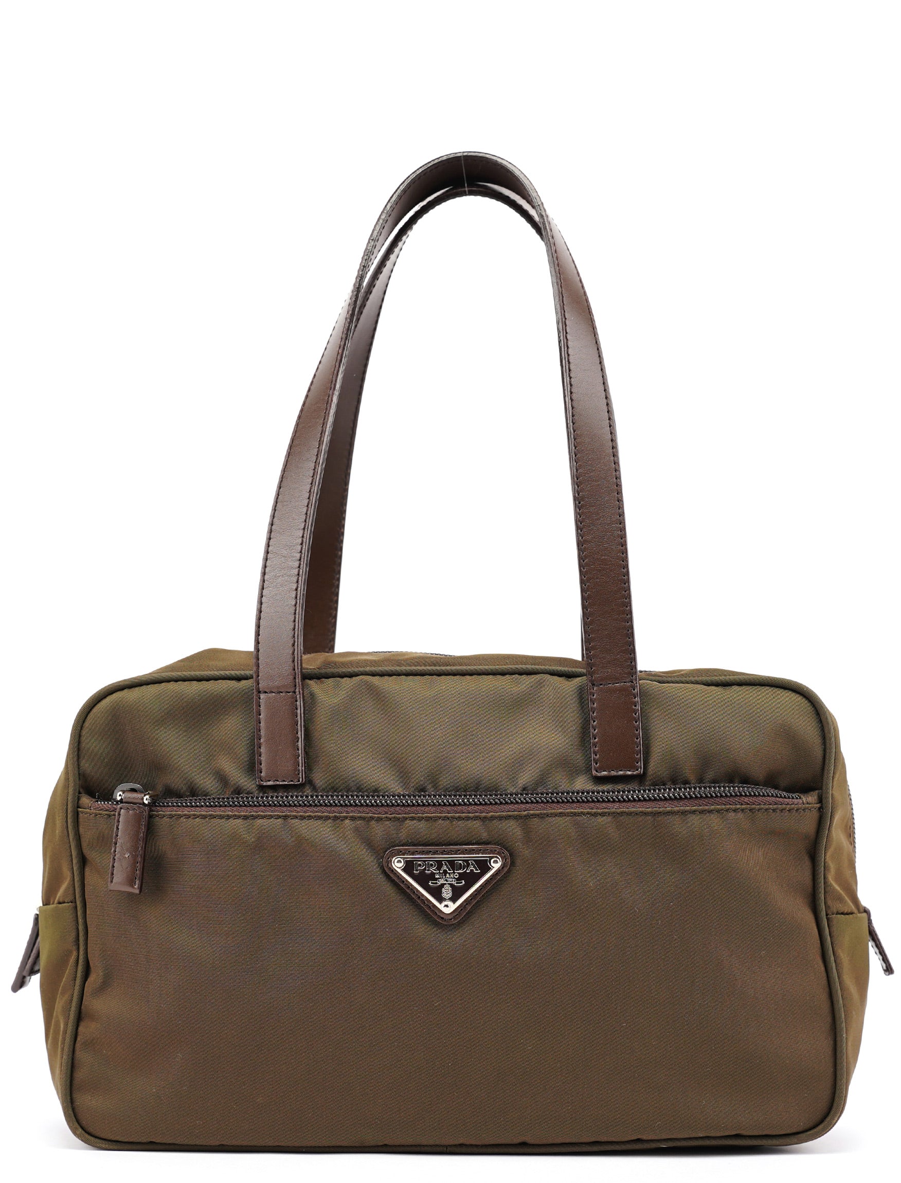 BR1787 Green Tessuto Tote Bag