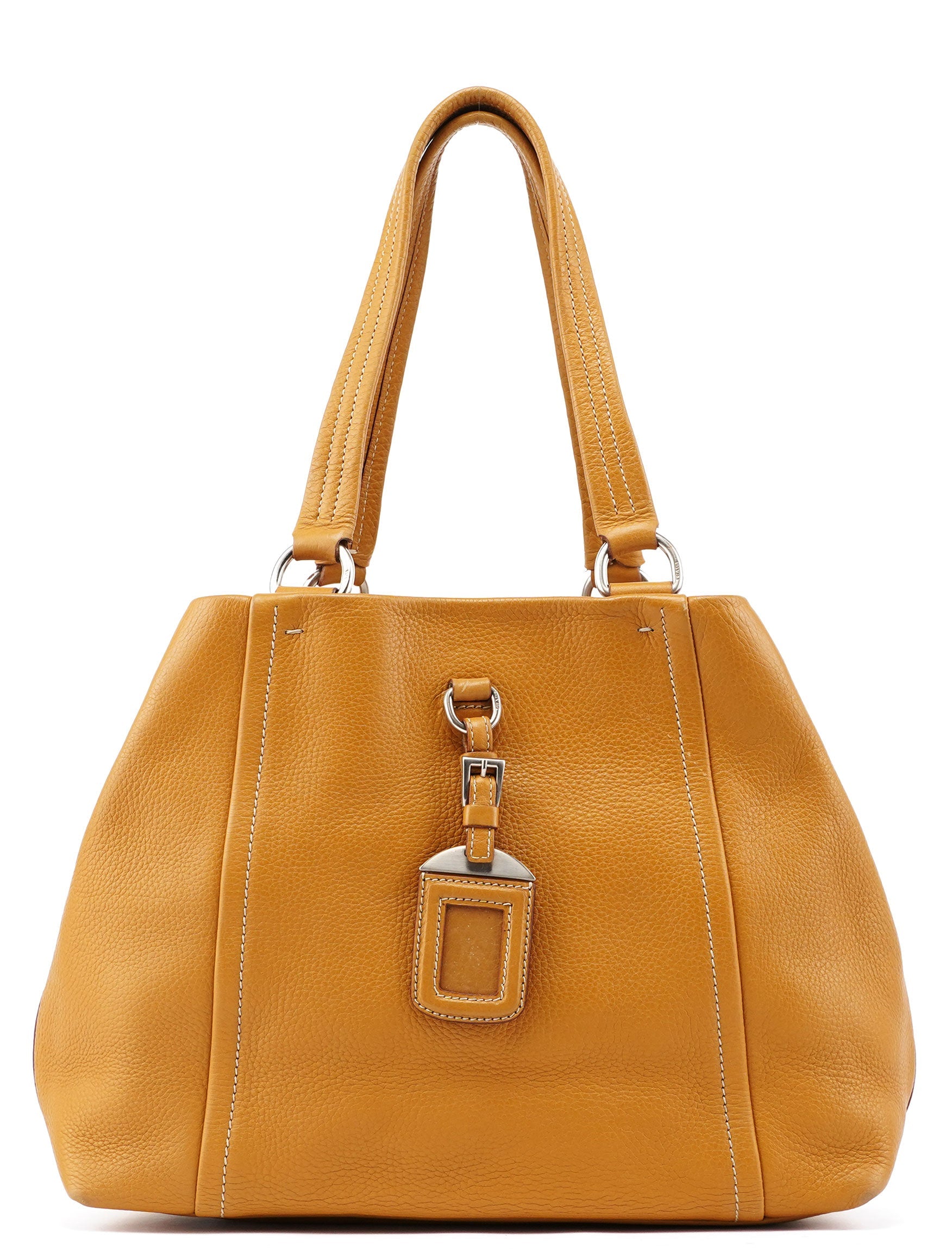 BR2252 Beige Leather Tote Bag