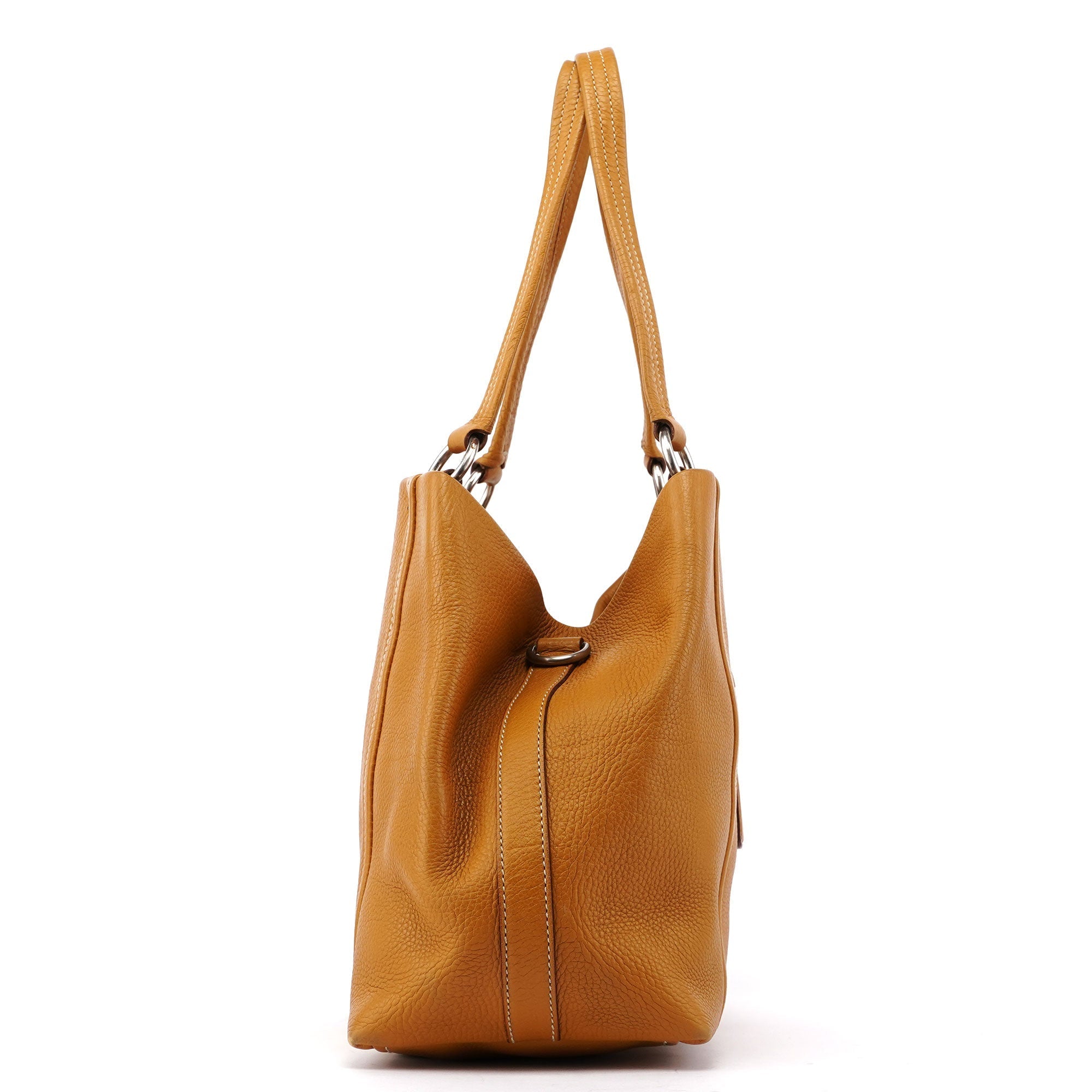 BR2252 Beige Leather Tote Bag