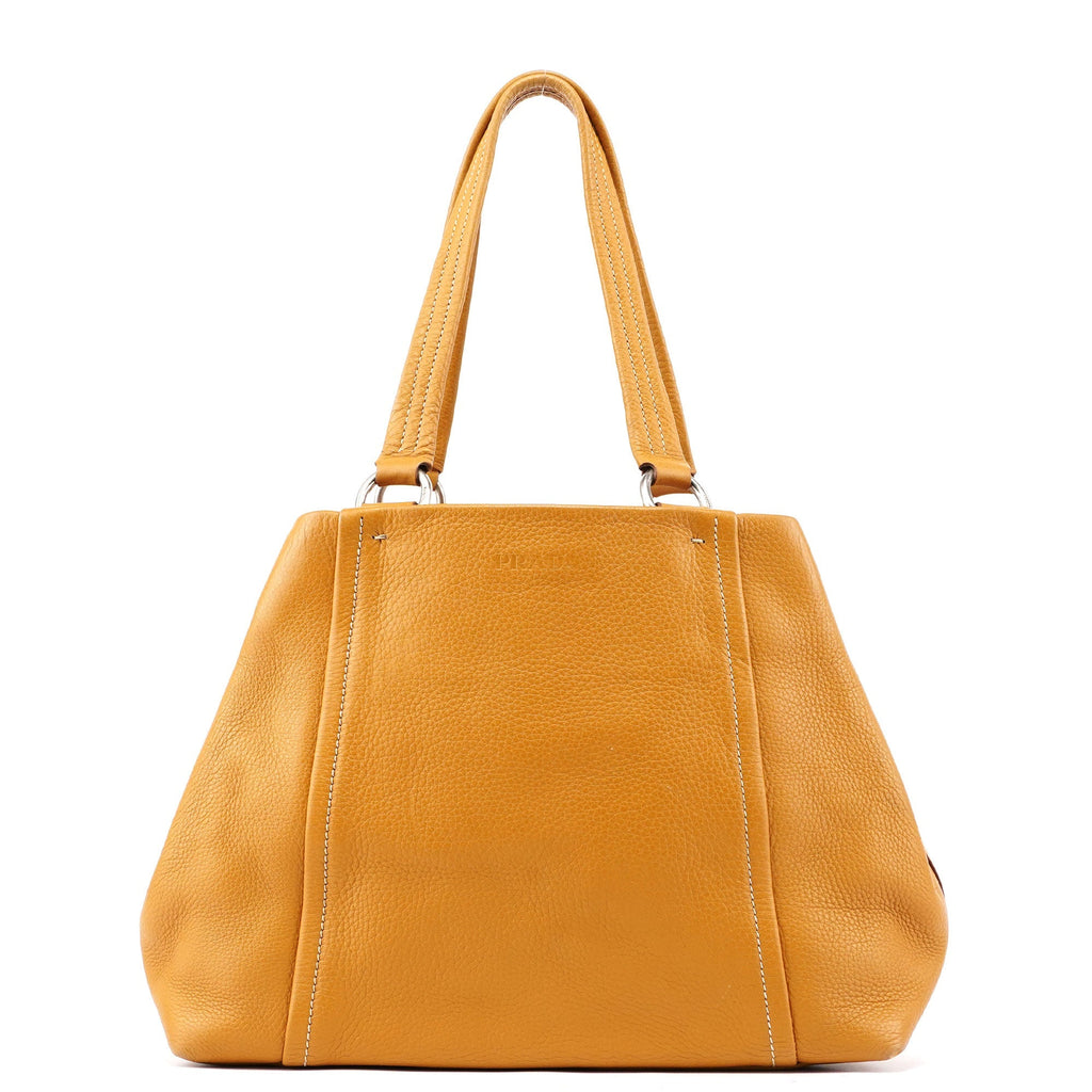 BR2252 Beige Leather Tote Bag