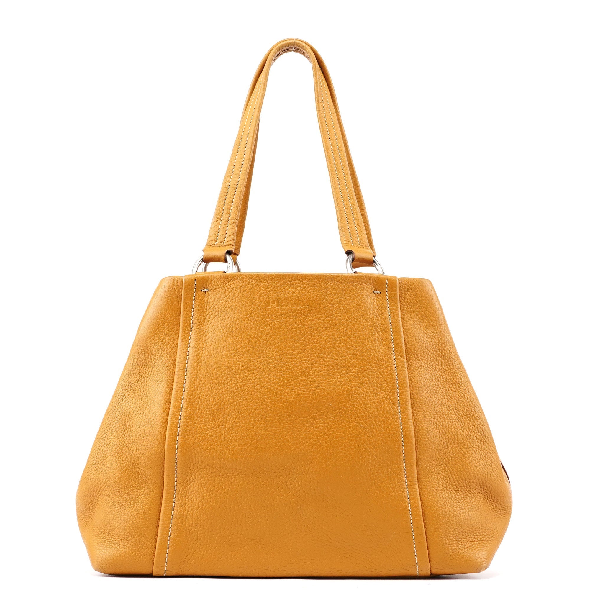 BR2252 Beige Leather Tote Bag