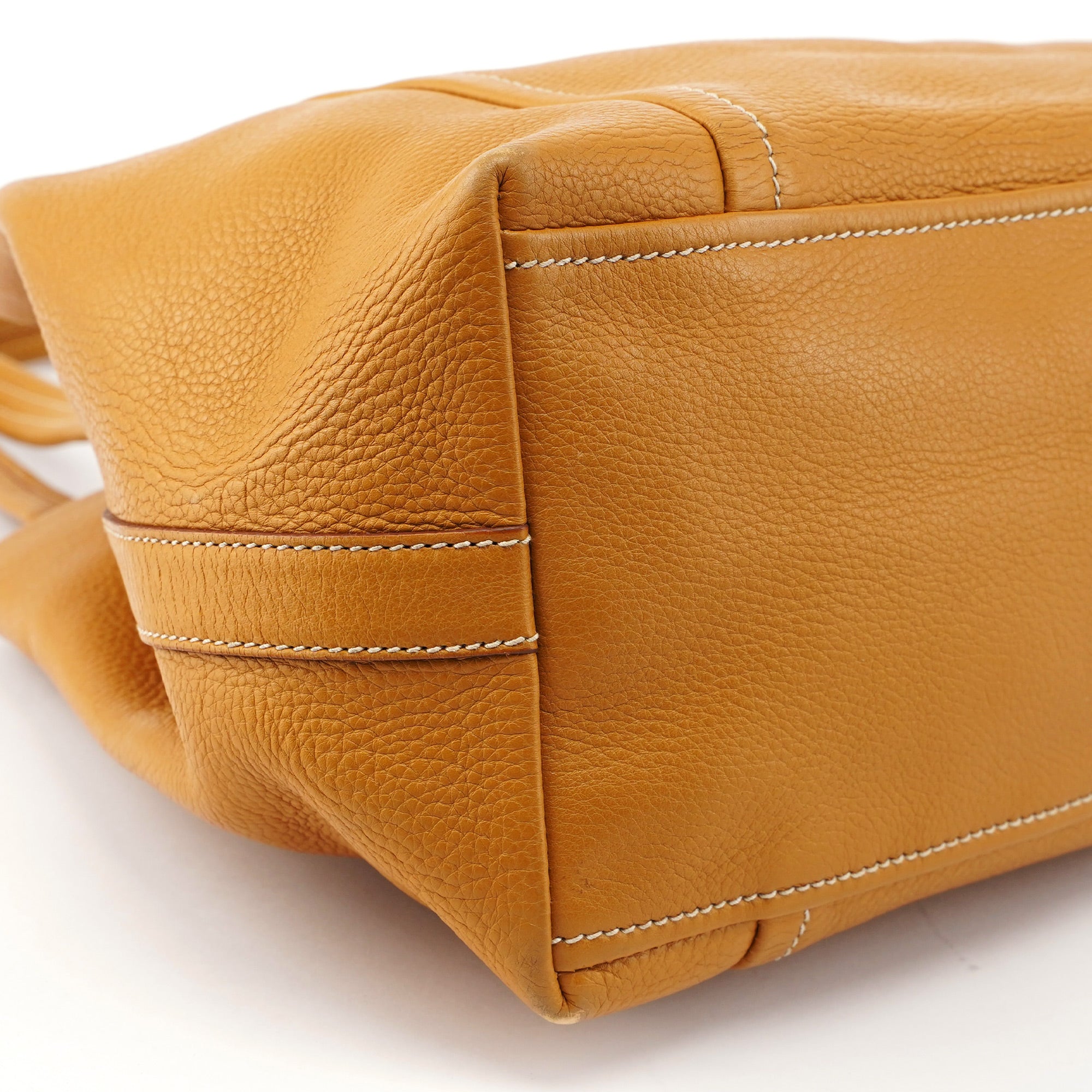 BR2252 Beige Leather Tote Bag
