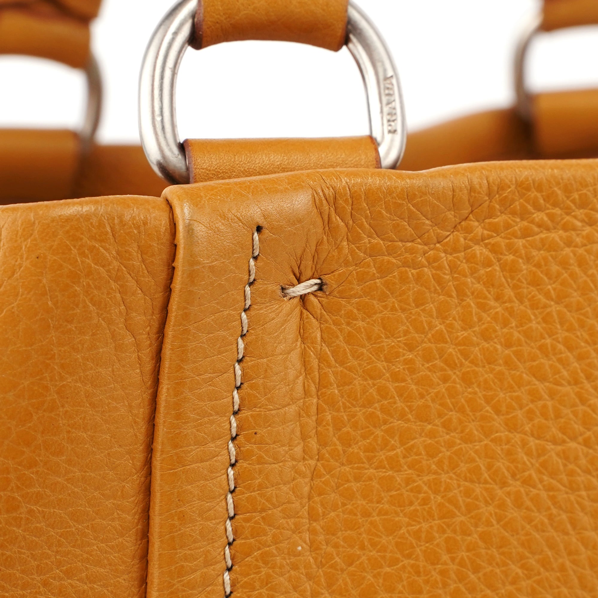BR2252 Beige Leather Tote Bag