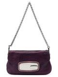 BR2661 Purple Calf Mirror Shoulder Bag