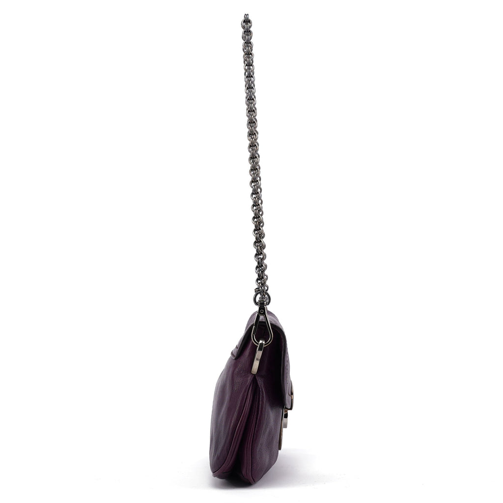 BR2661 Purple Calf Mirror Shoulder Bag
