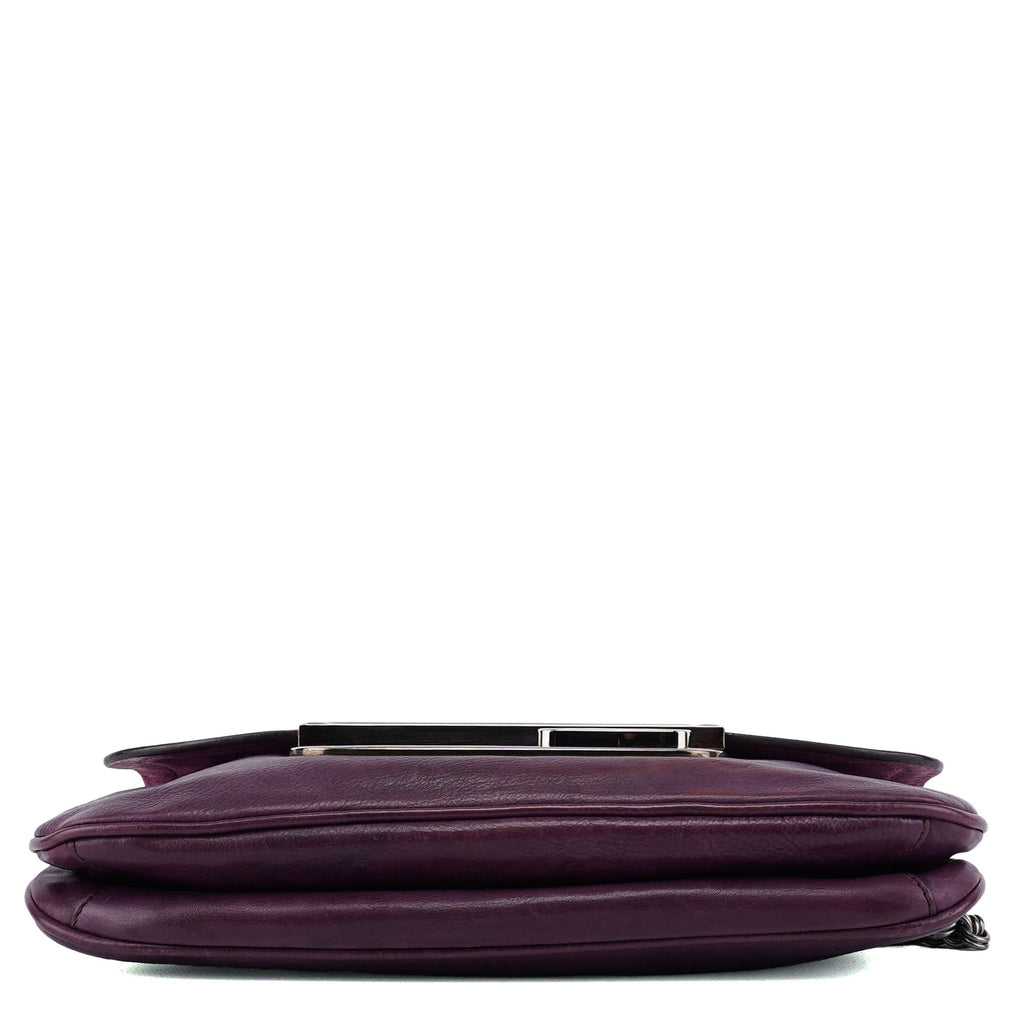 BR2661 Purple Calf Mirror Shoulder Bag