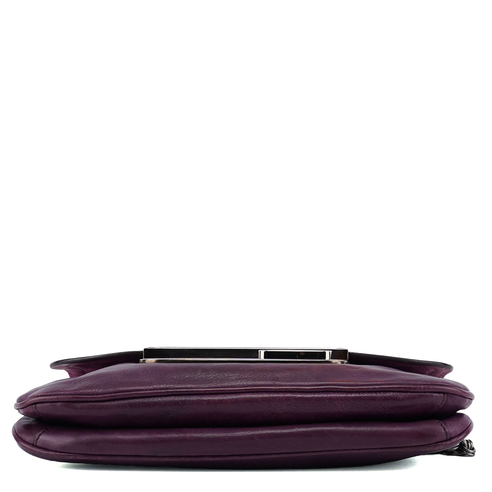 BR2661 Purple Calf Mirror Shoulder Bag