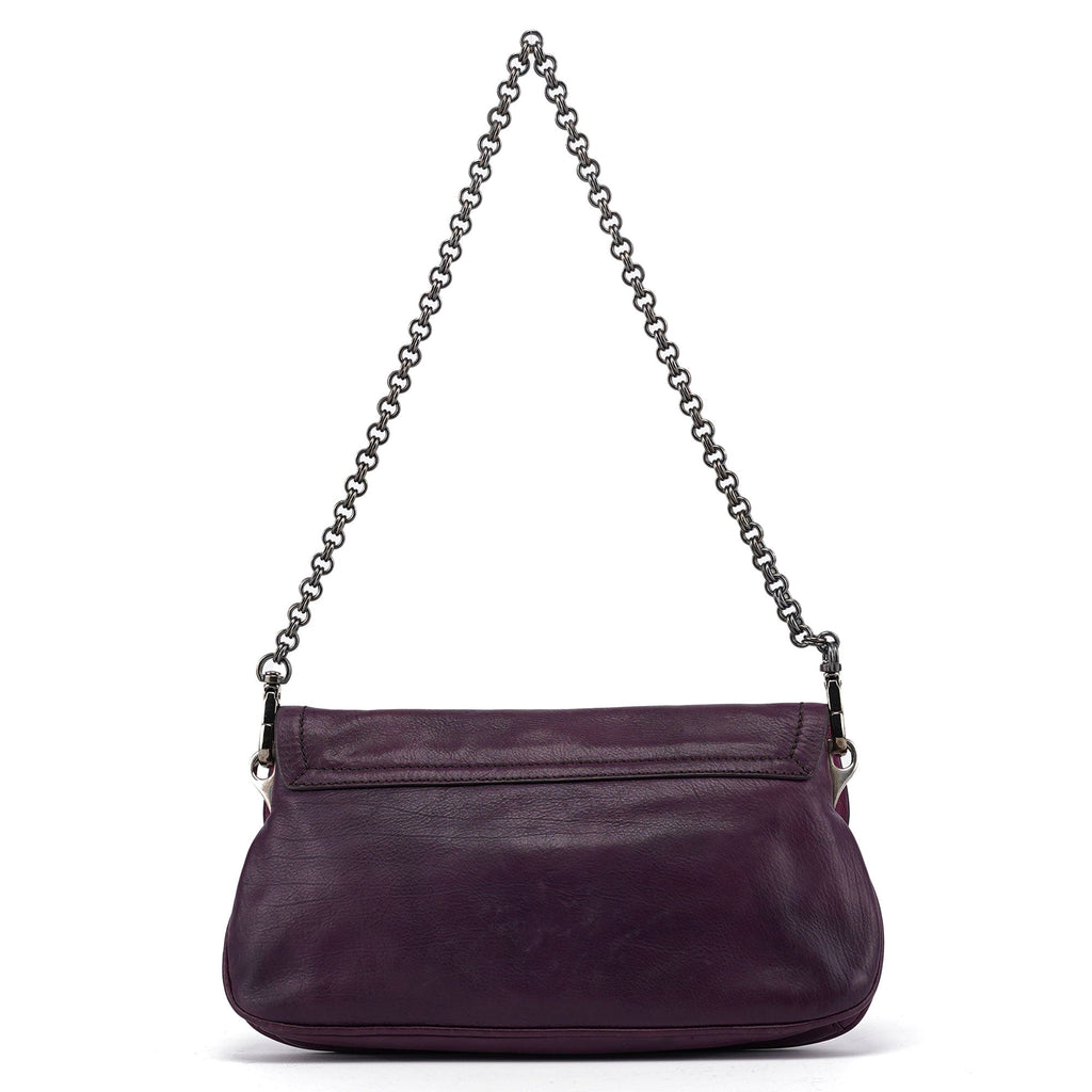 BR2661 Purple Calf Mirror Shoulder Bag