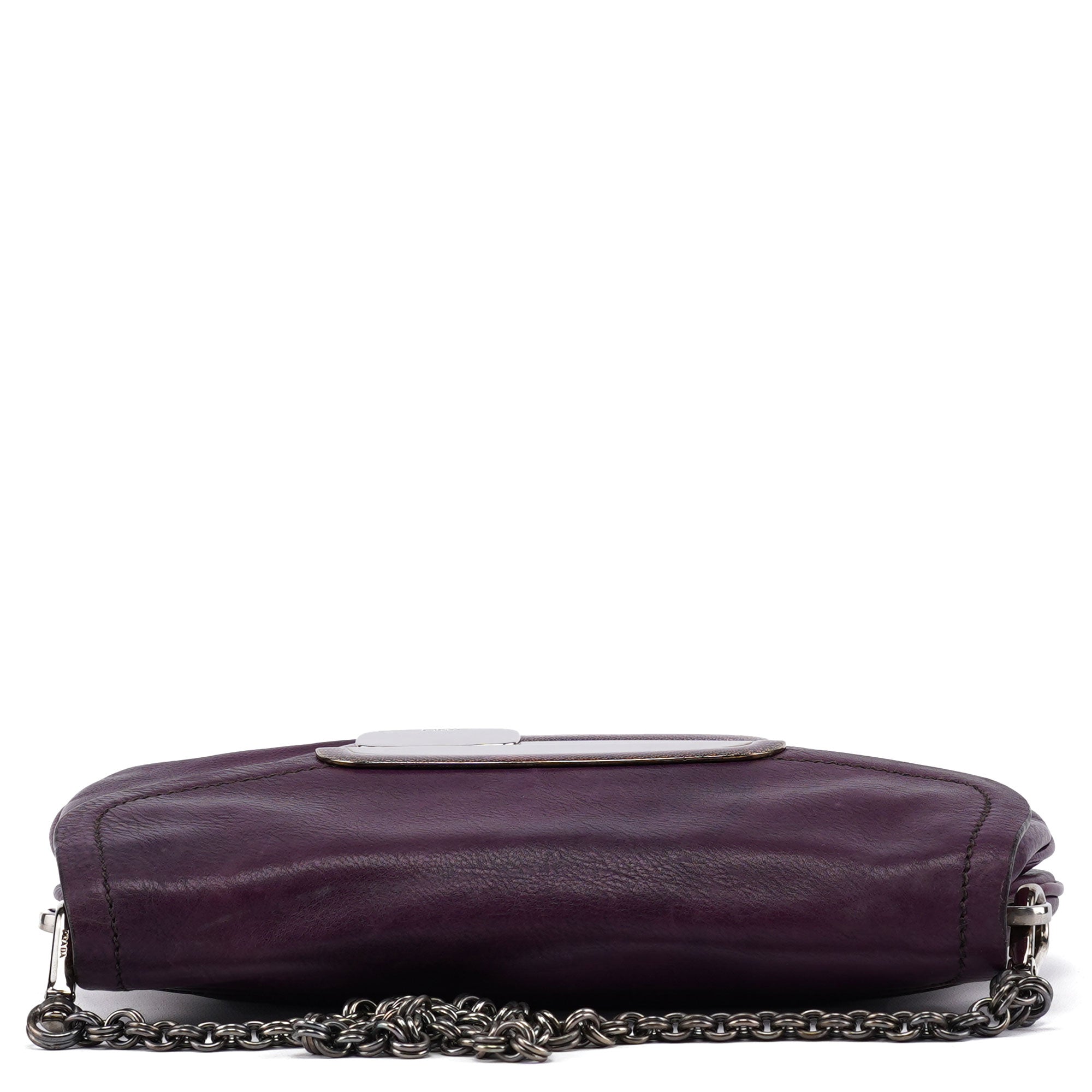 BR2661 Purple Calf Mirror Shoulder Bag