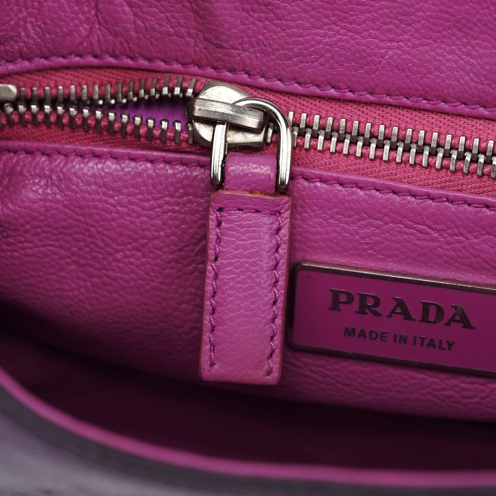 BR2661 Purple Calf Mirror Shoulder Bag