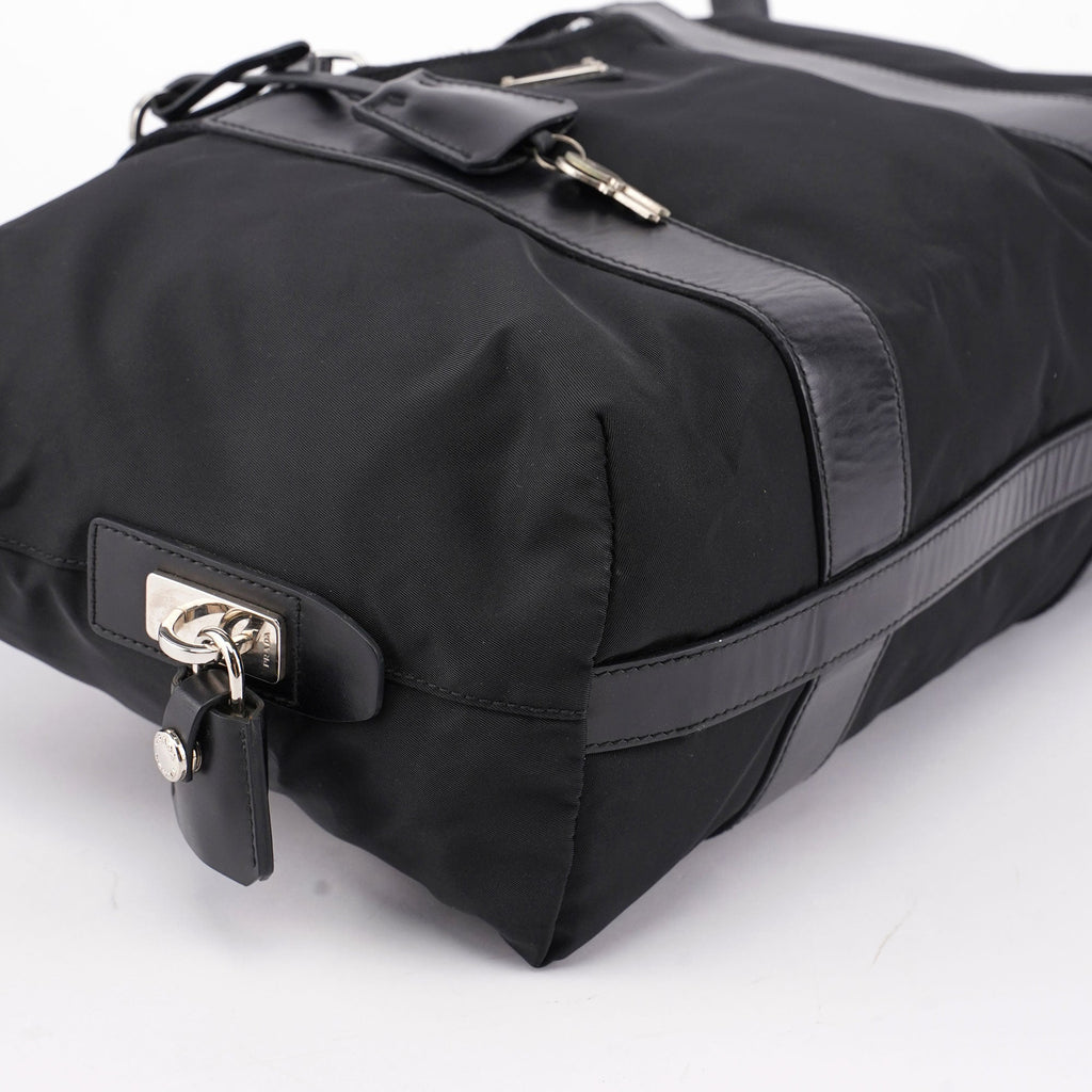 BR3698 Black Tessuto Tote