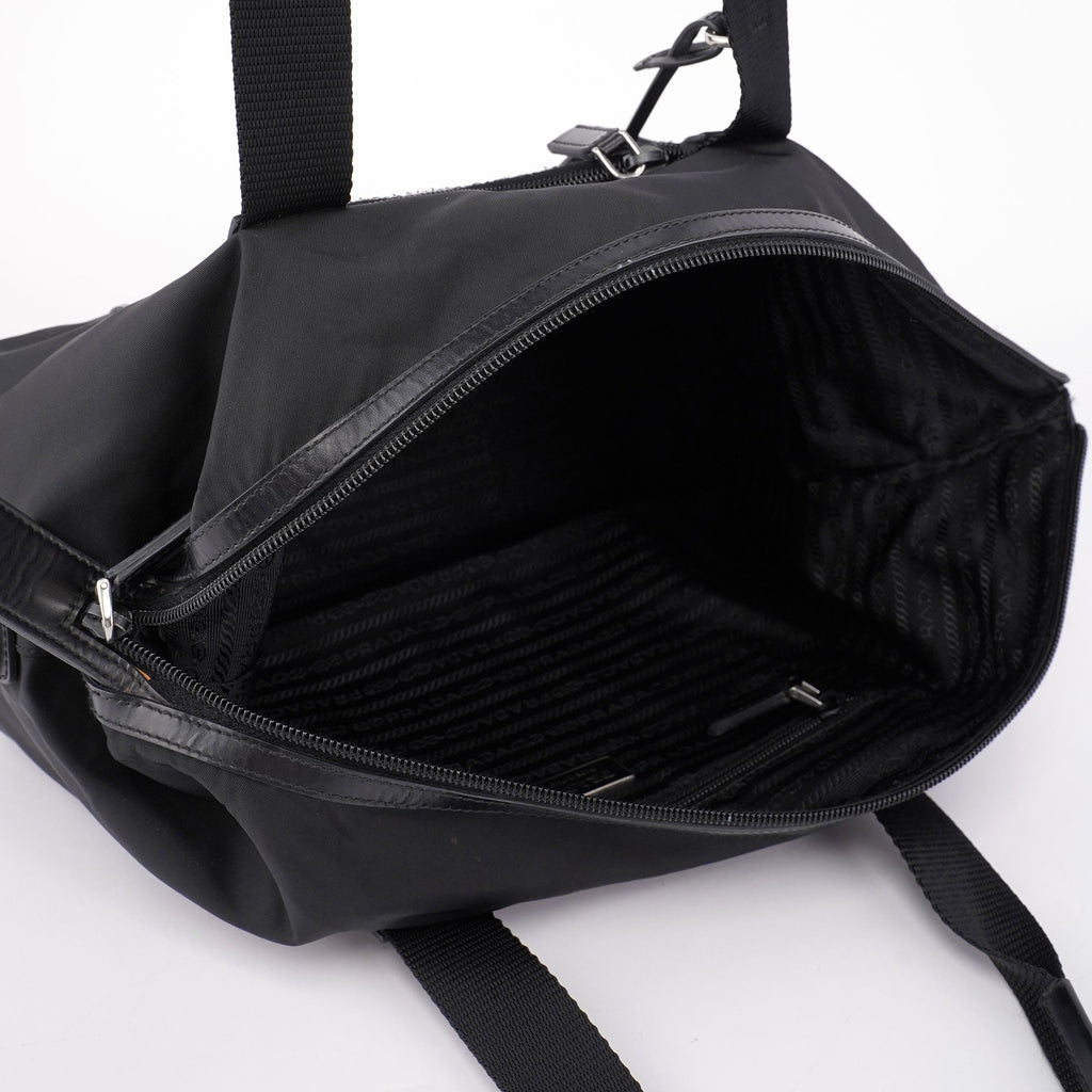 BR3698 Black Tessuto Tote