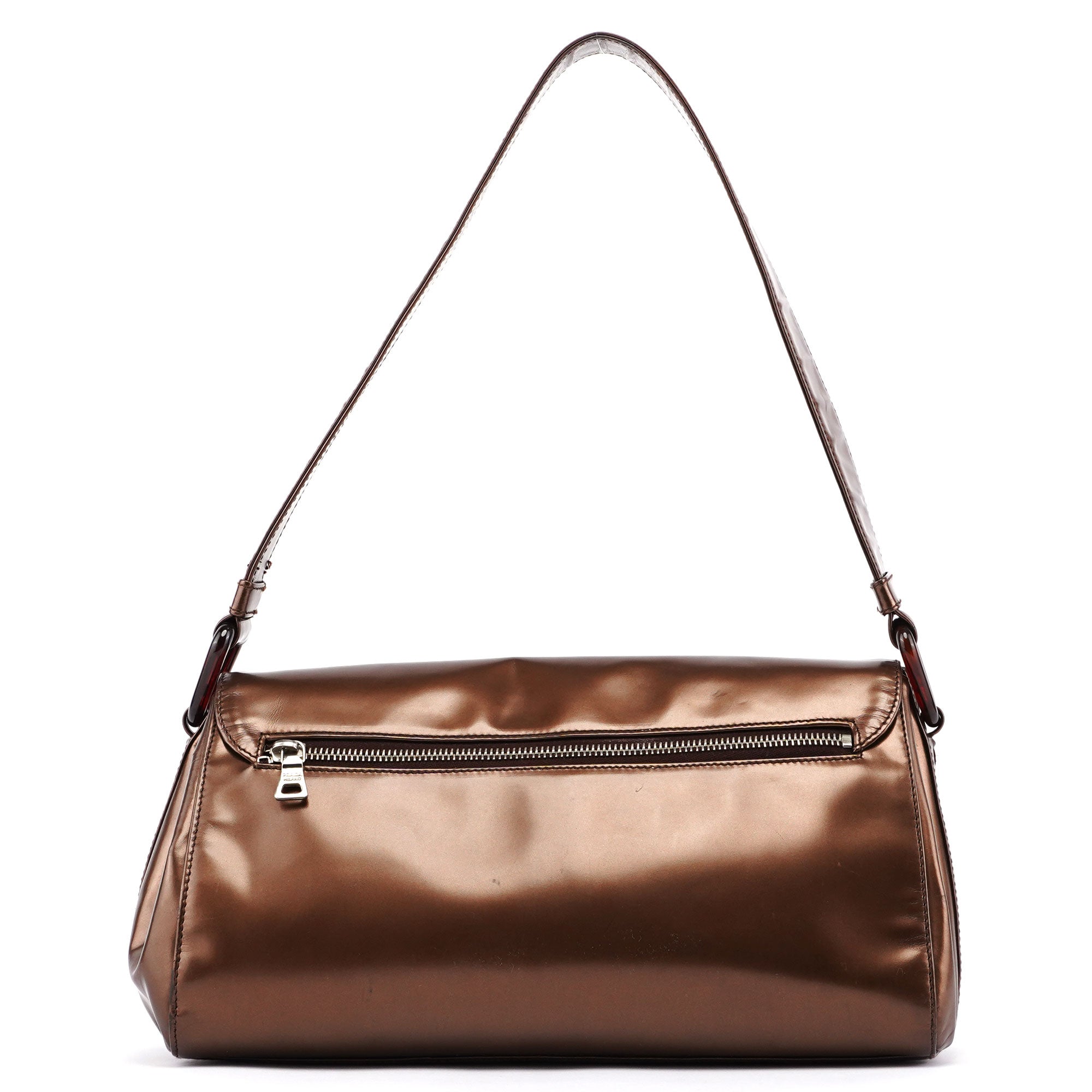 Bronze Spazzolato Shoulder Bag