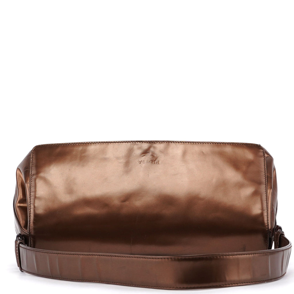 Bronze Spazzolato Shoulder Bag