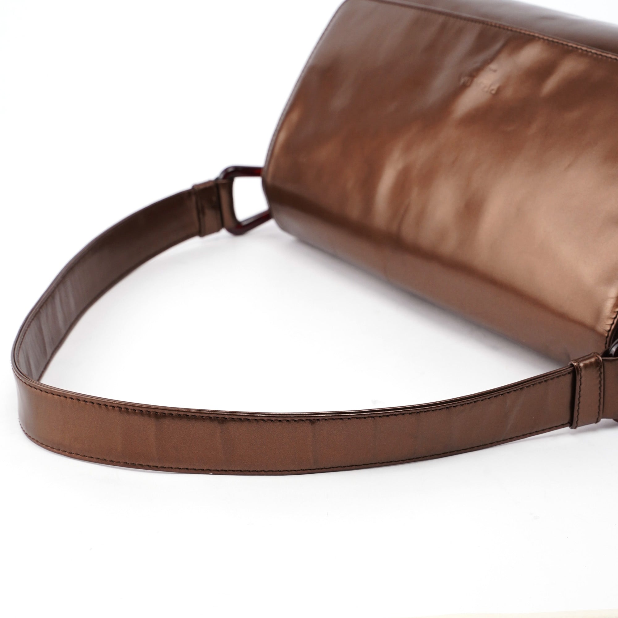 Bronze Spazzolato Shoulder Bag