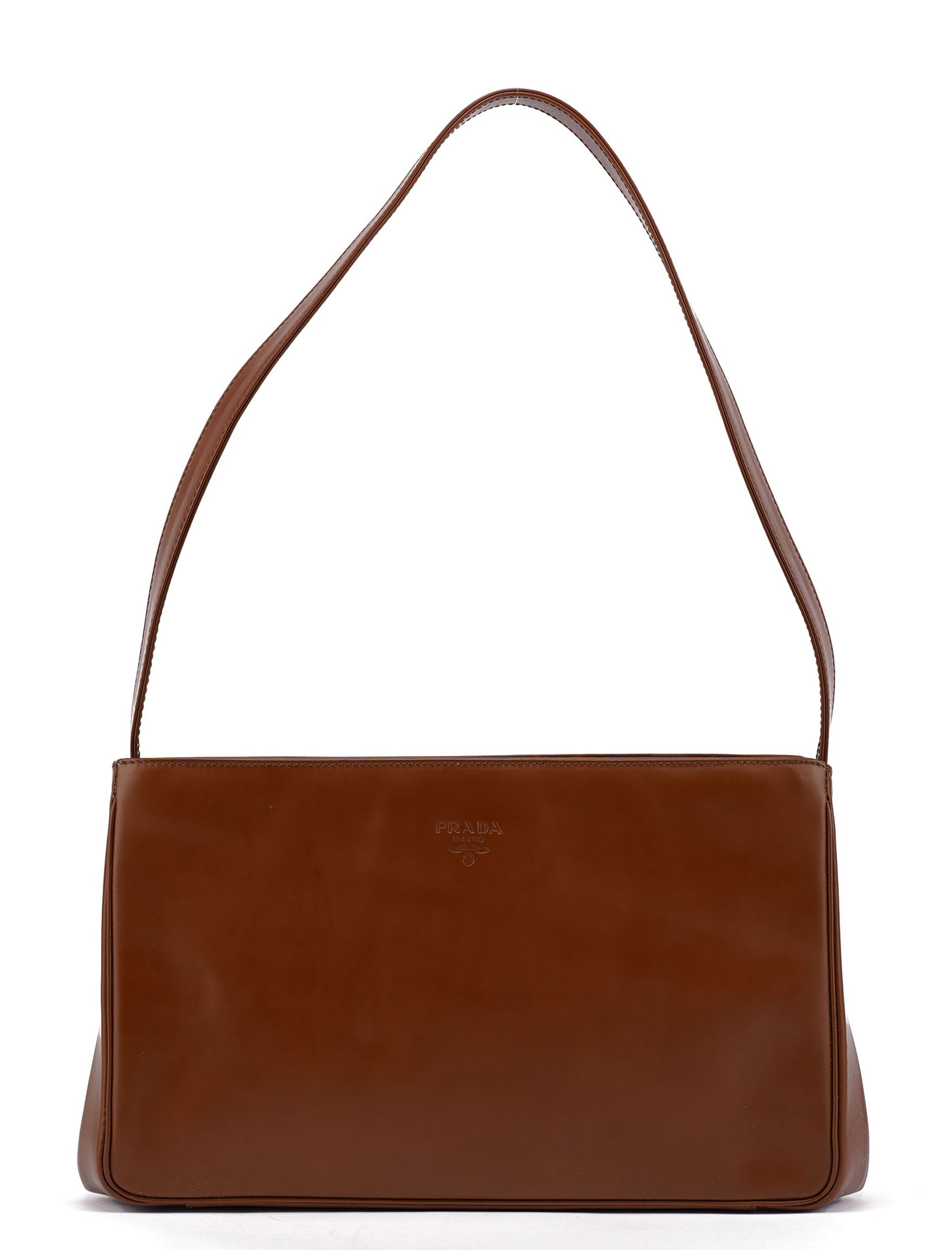Bronze Vernice Satin Shoulder Bag