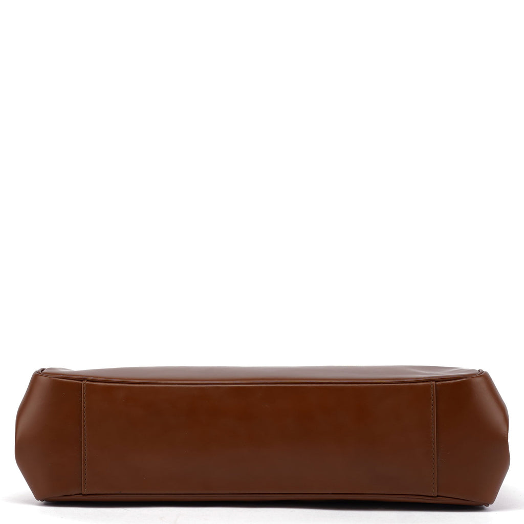 Bronze Vernice Satin Shoulder Bag