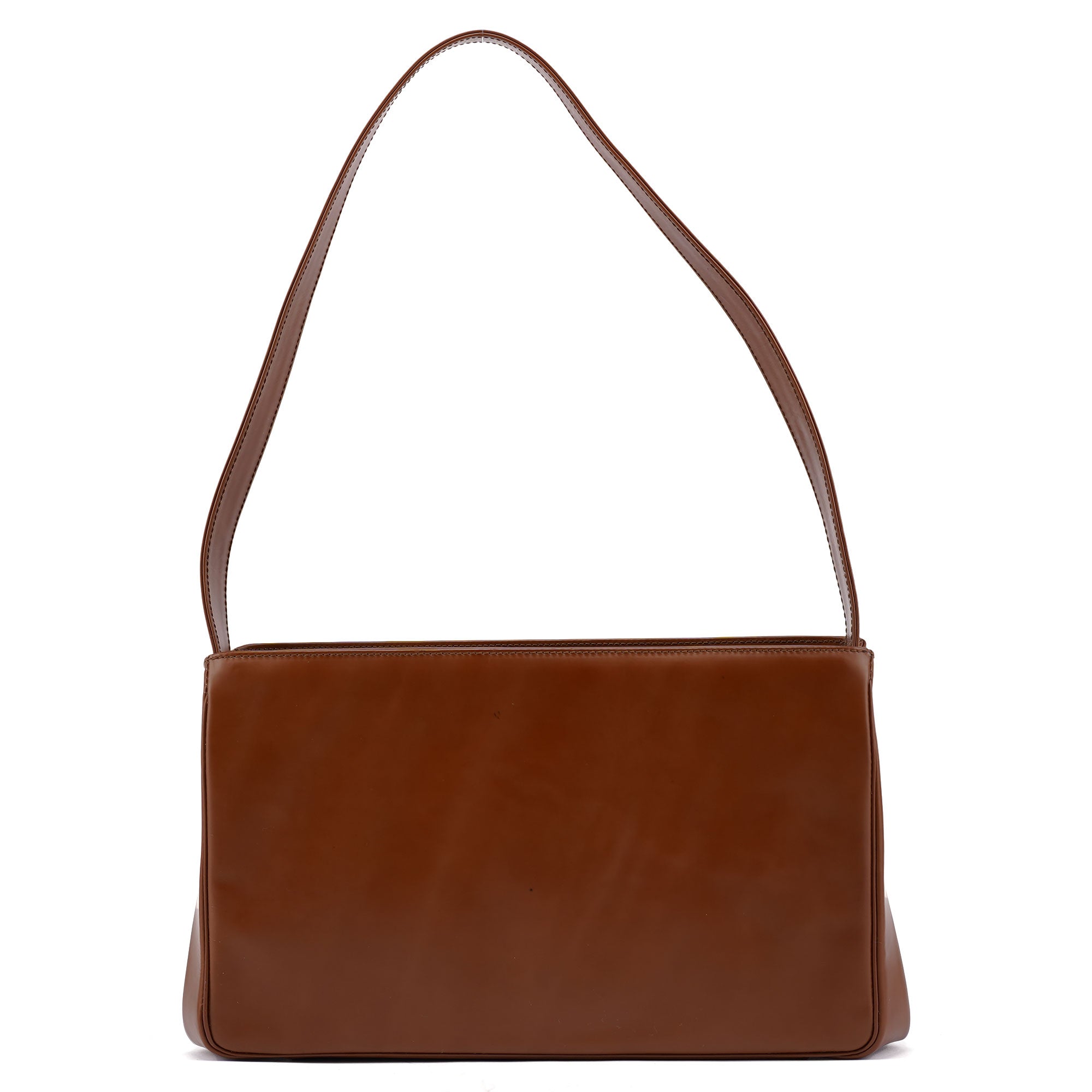 Bronze Vernice Satin Shoulder Bag