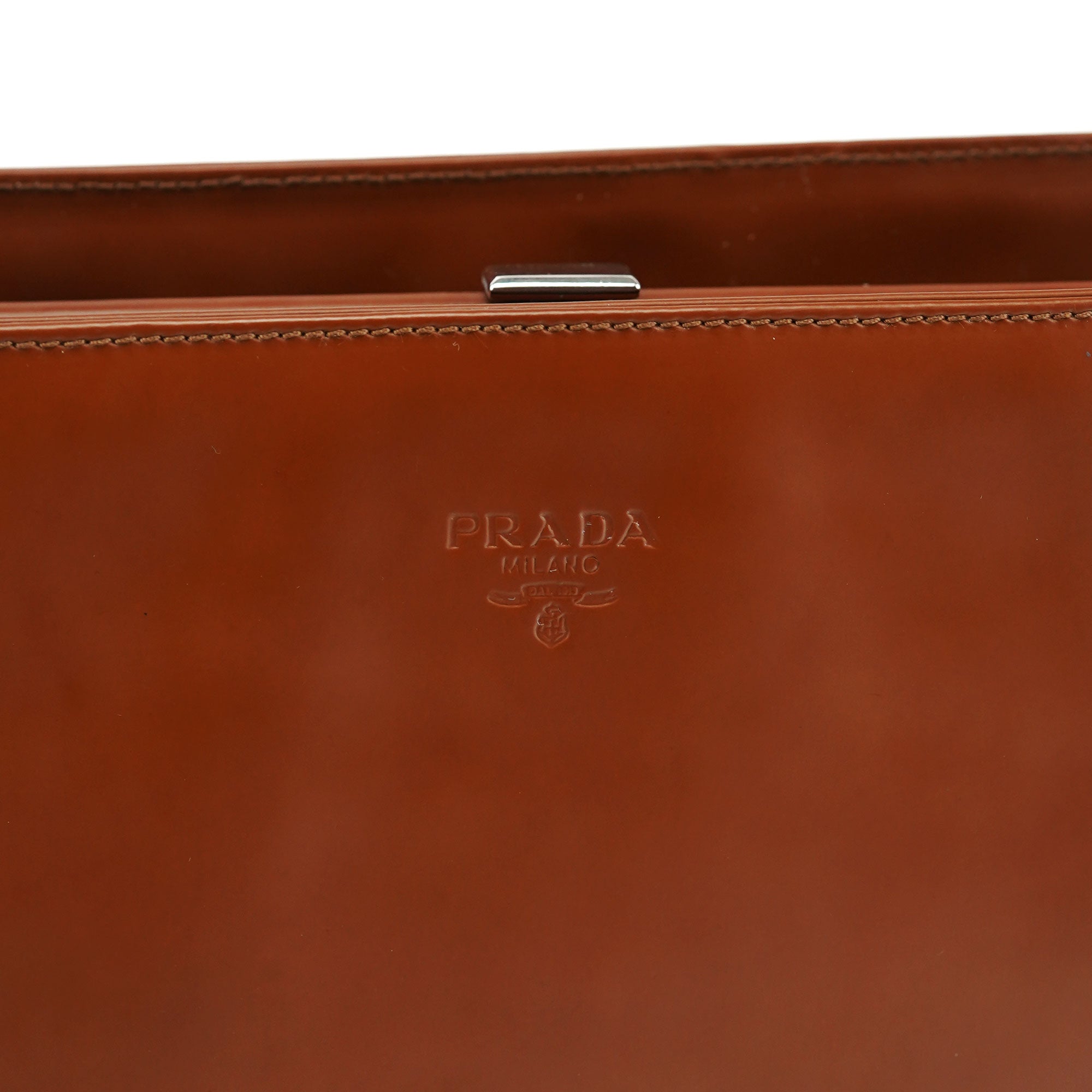 Bronze Vernice Satin Shoulder Bag
