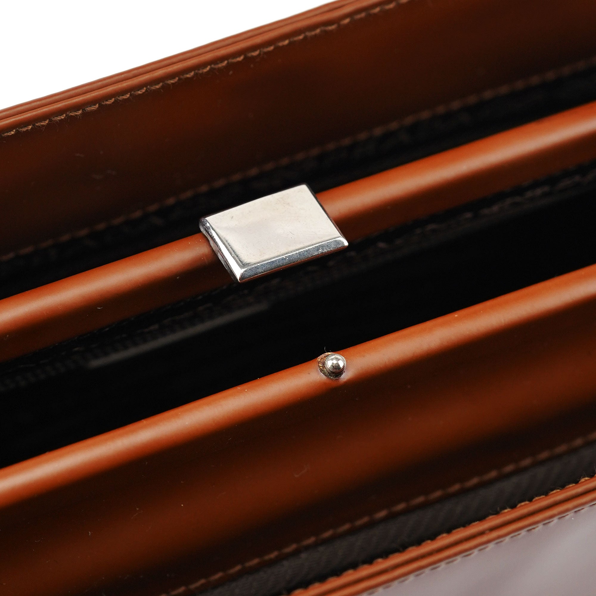 Bronze Vernice Satin Shoulder Bag
