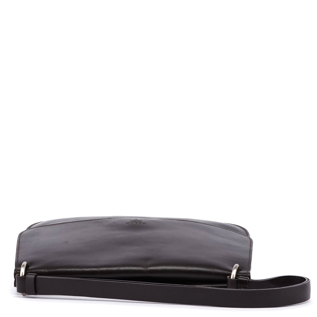 Brown Calfskin Hobo Shoulder Bag