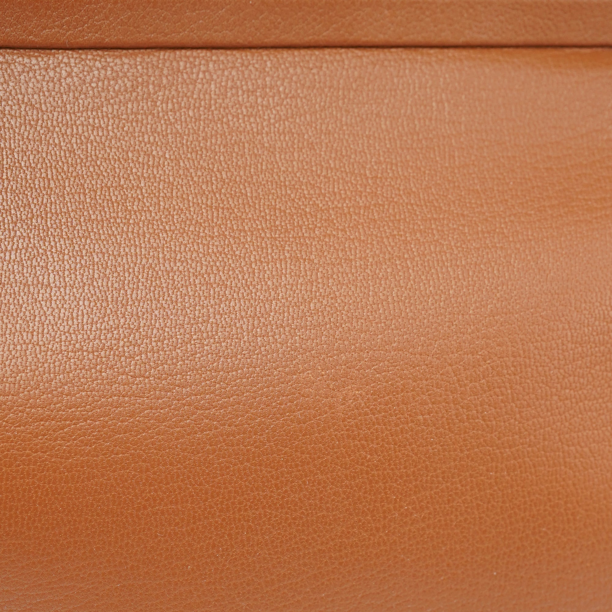 Brown Calfskin Keylock Top Handle Bag