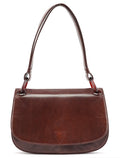 Brown Calfskin Madras Shoulder Bag