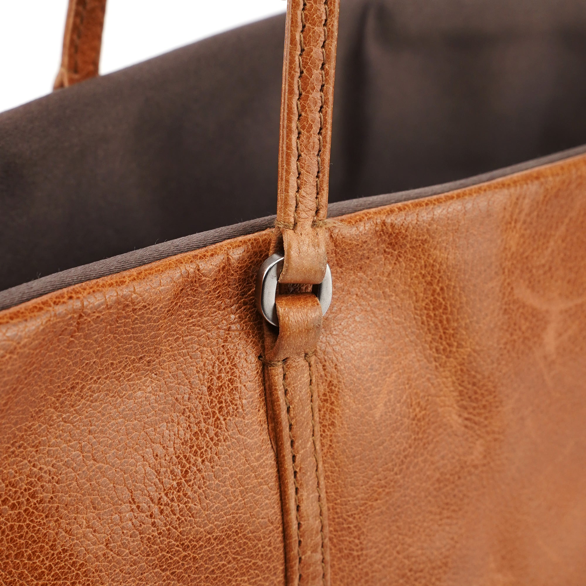 Brown Calfskin Tote